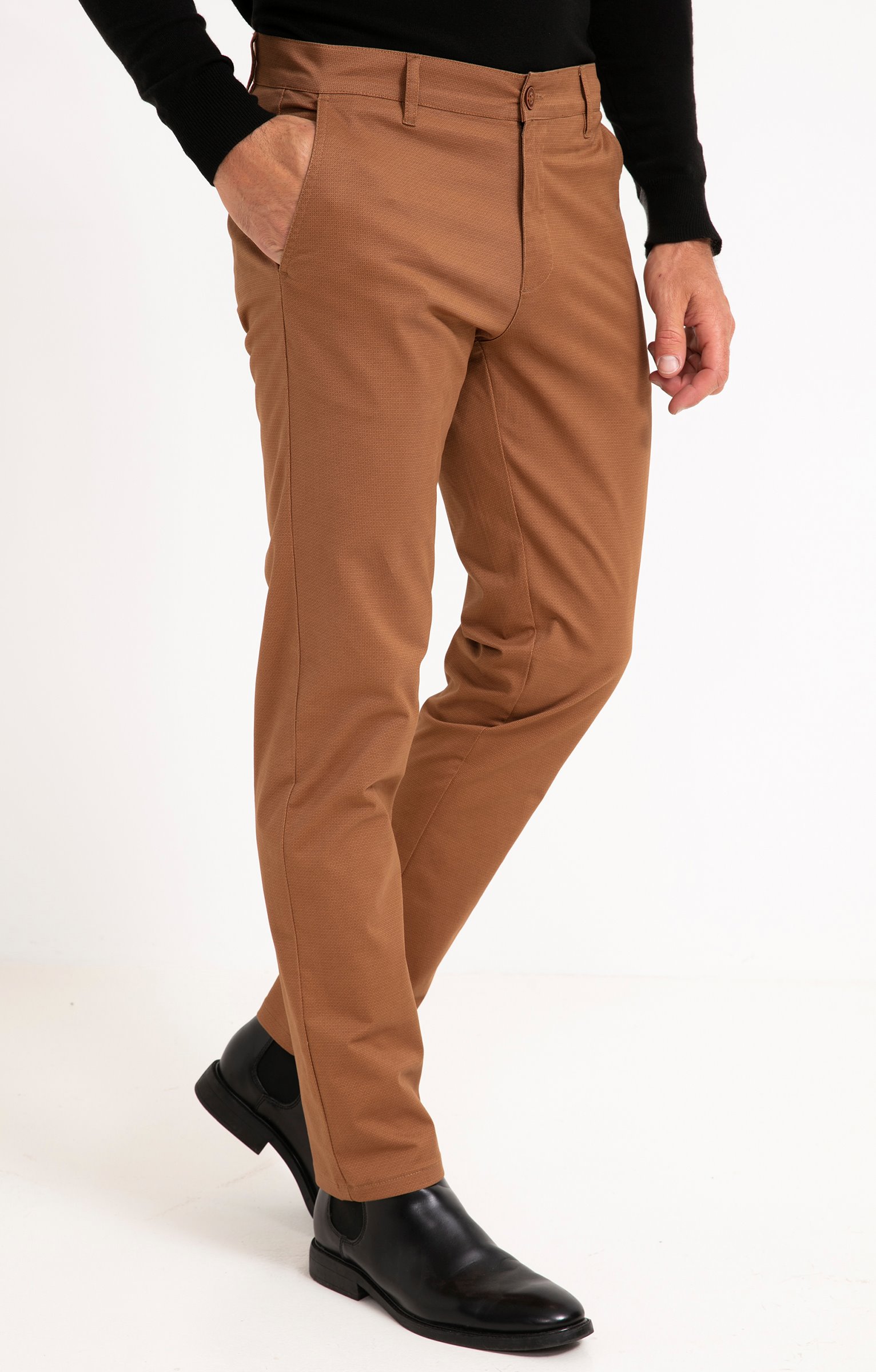 Pantalon chino Printed - HAVANE