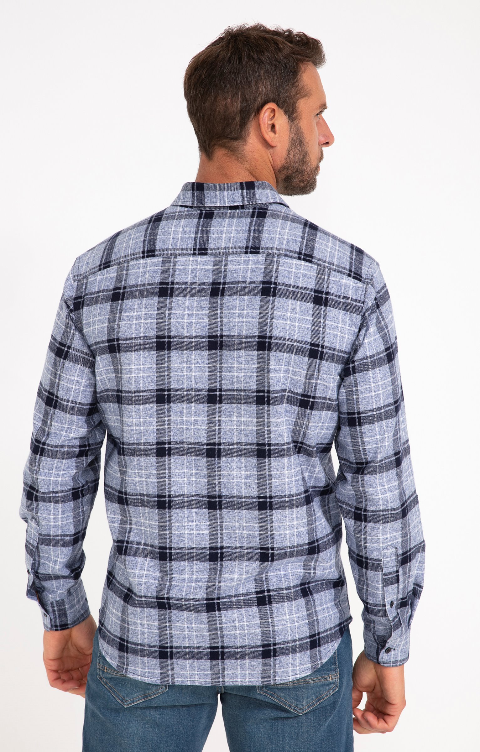 Chemise manches longues BERNE - BLEU