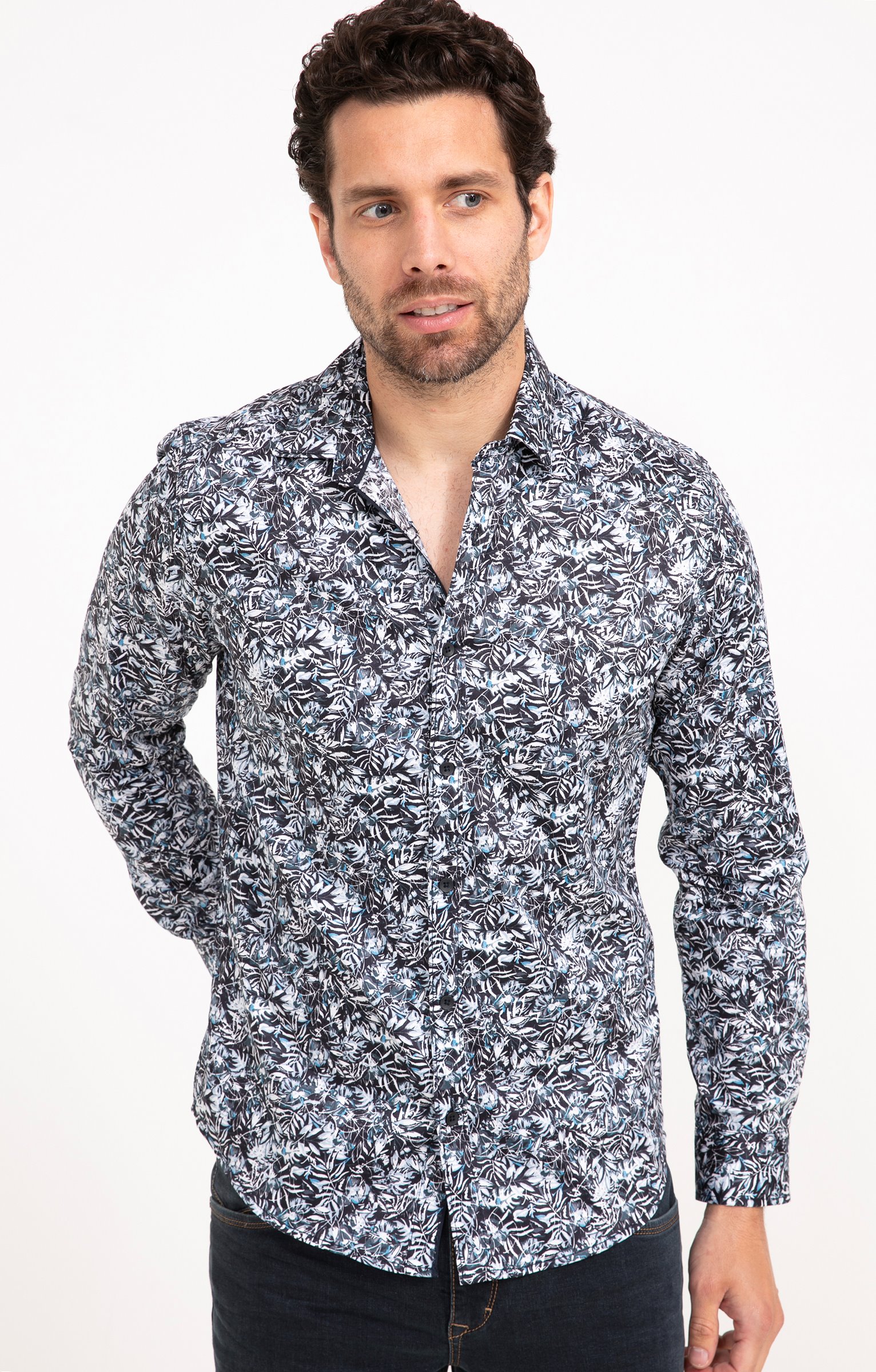 Chemise manches longues PETROLE DARK - PÉTROLE