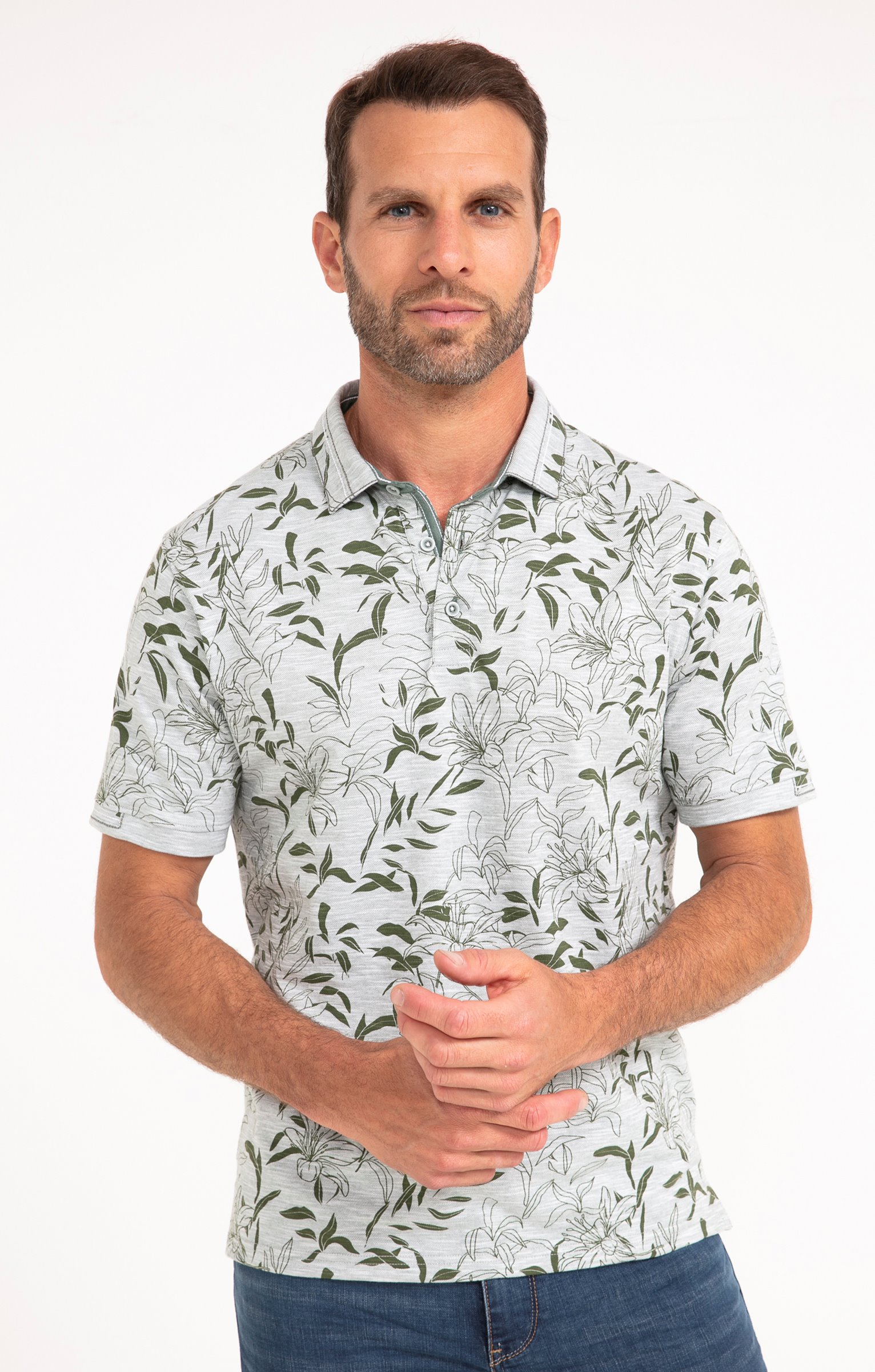 Polo manches courtes Flory - VERT NIL