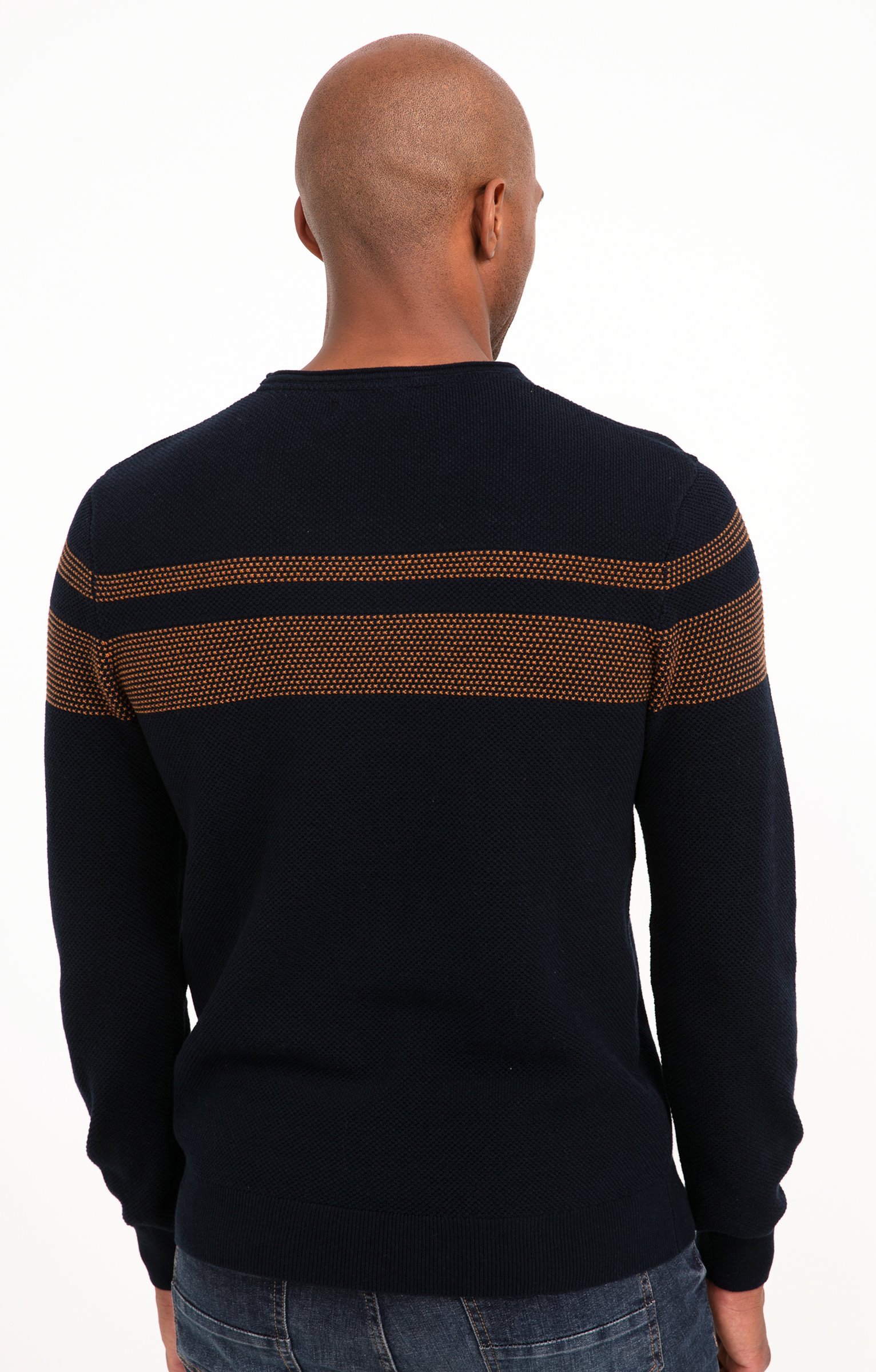 Pull rayure placée - CAMEL