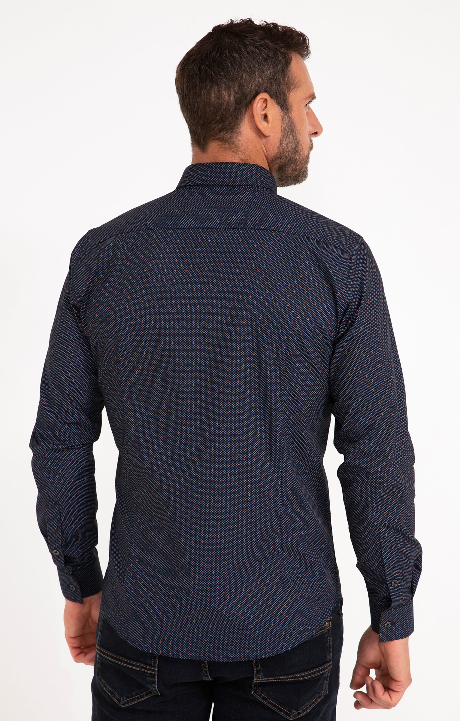 Chemise manches longues DOTTY - MARINE
