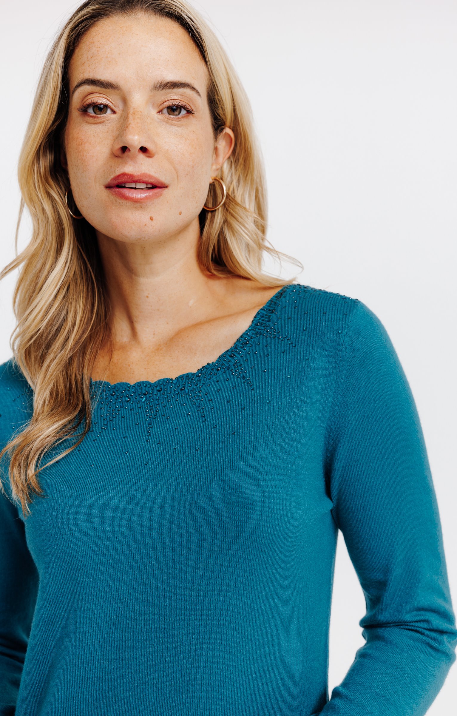 Pull détails festons - CANARD