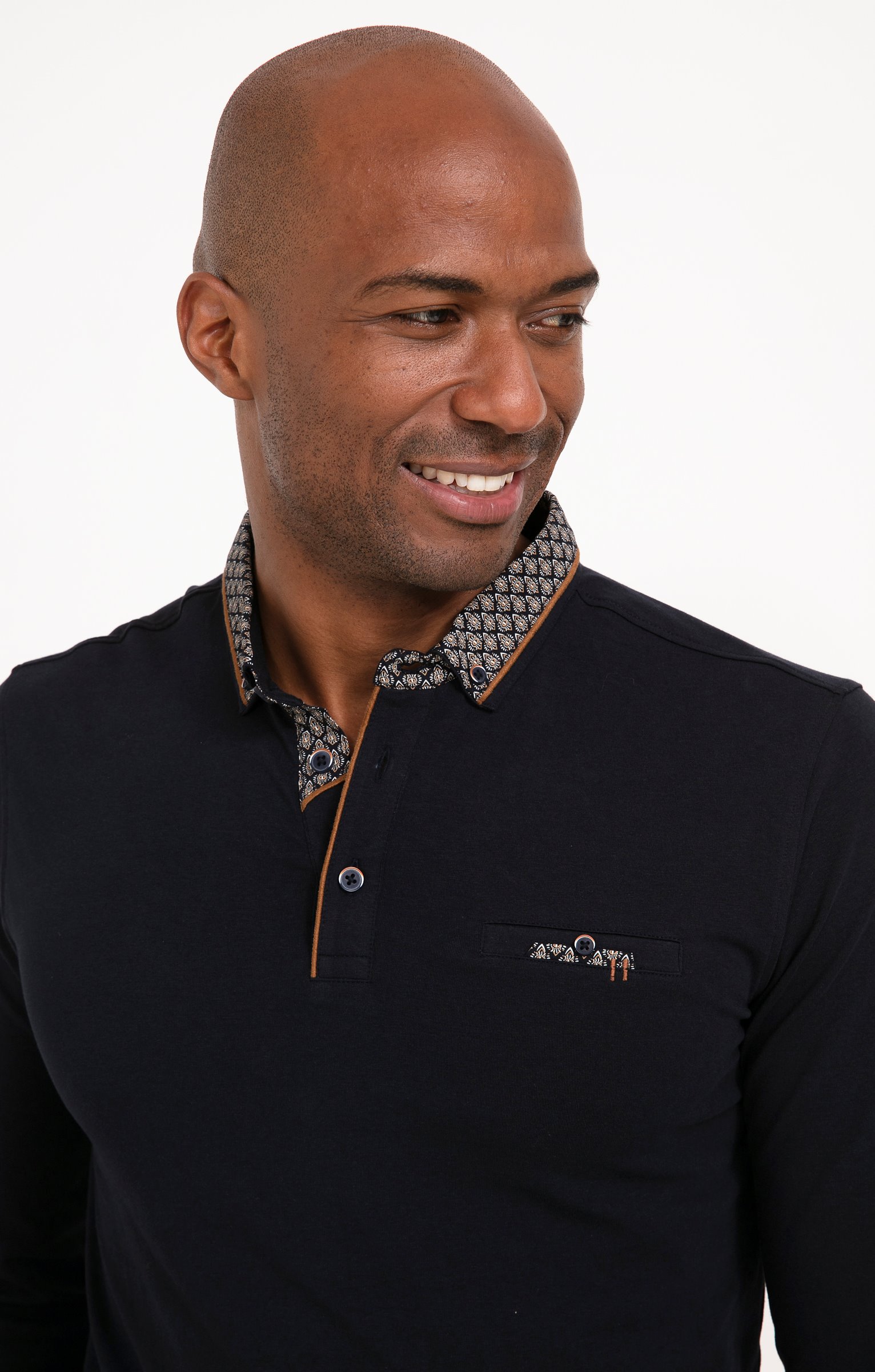 Polo manches longues New Dot - MARINE