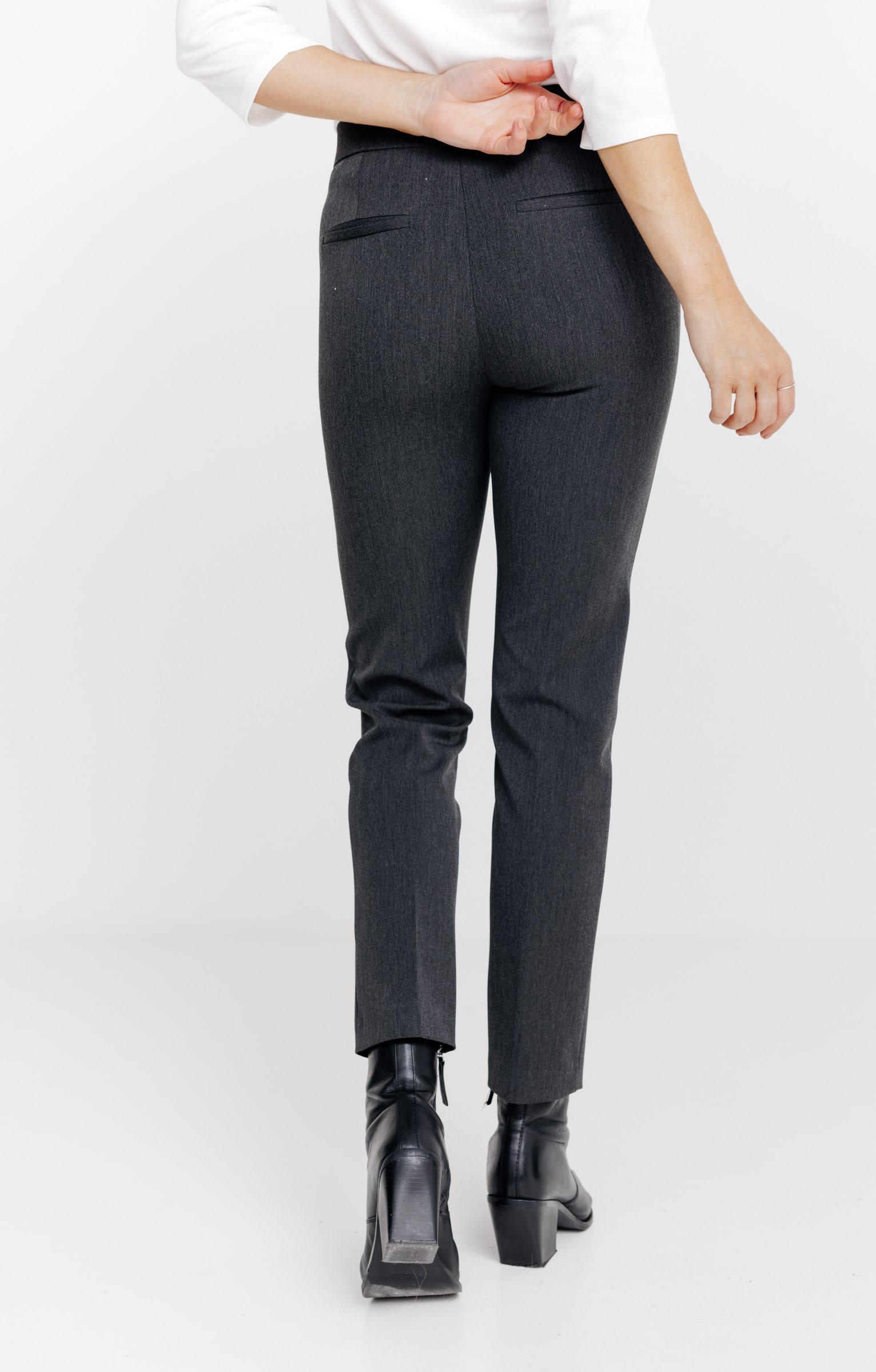 PANTALON EN LORENZO CEINTURE TREGGING  - ANTHRACITE