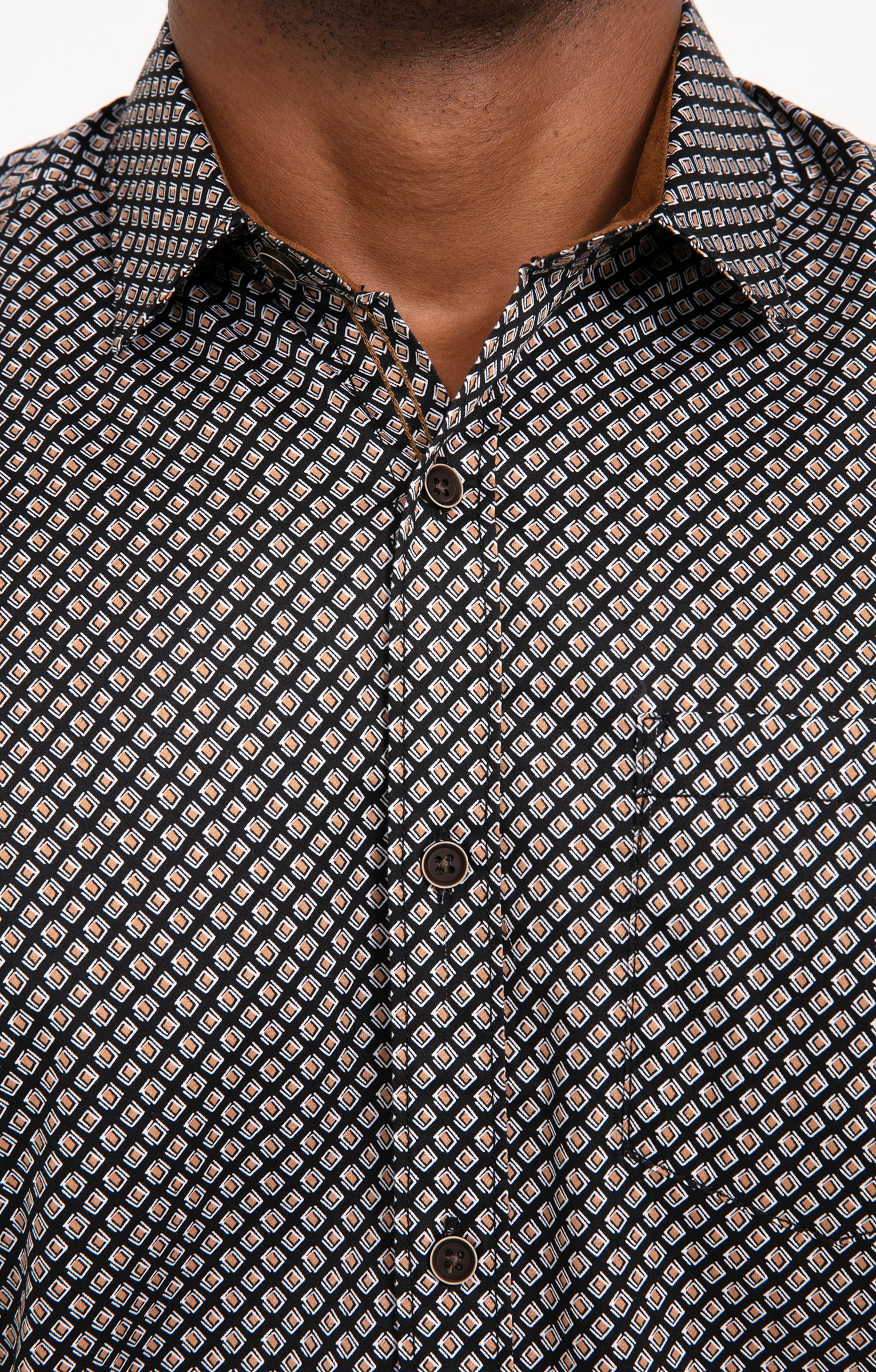 Chemise imprimée SQUARRY - NOIR