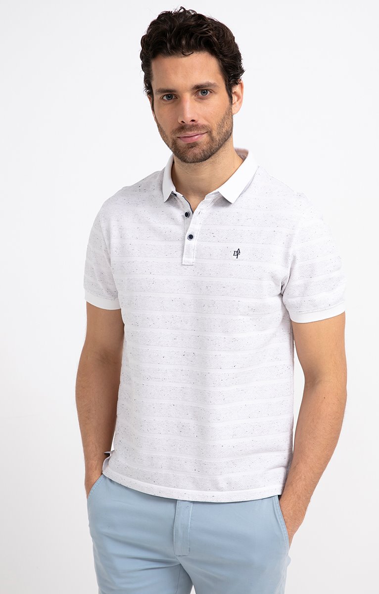 Polo manches courtes Bubble - BLANC