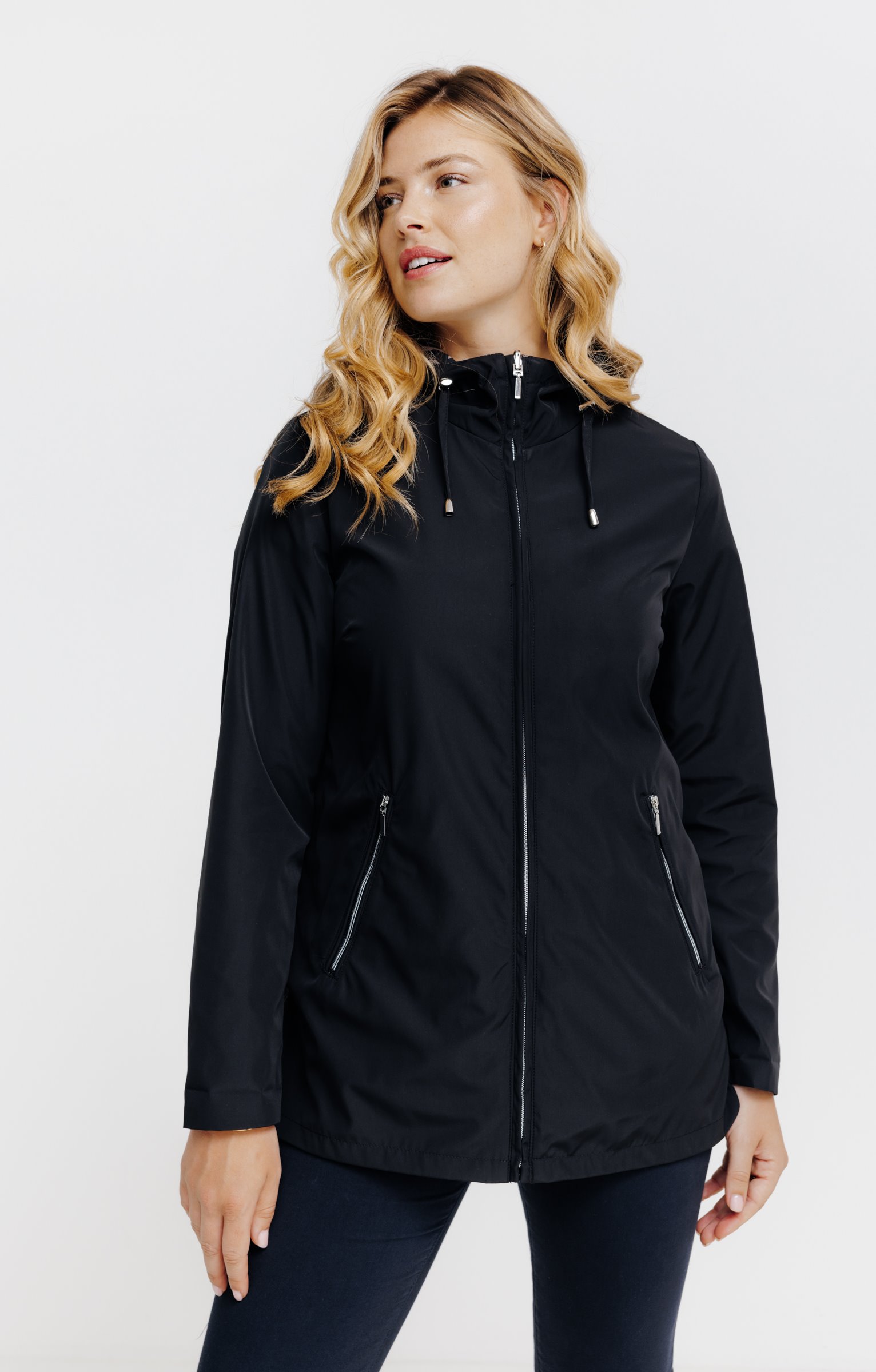 Imperméable réversible poches zippées  - NOIR