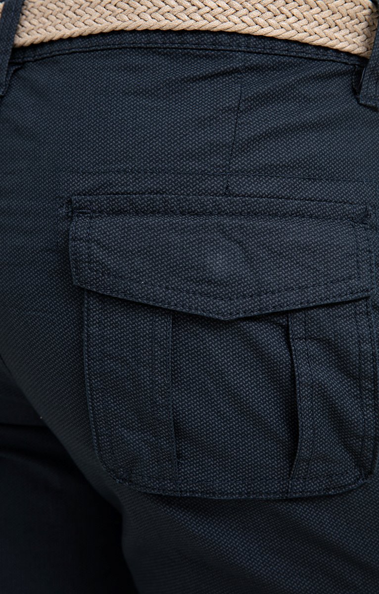 Bermuda Cargo avec ceinture - MARINE