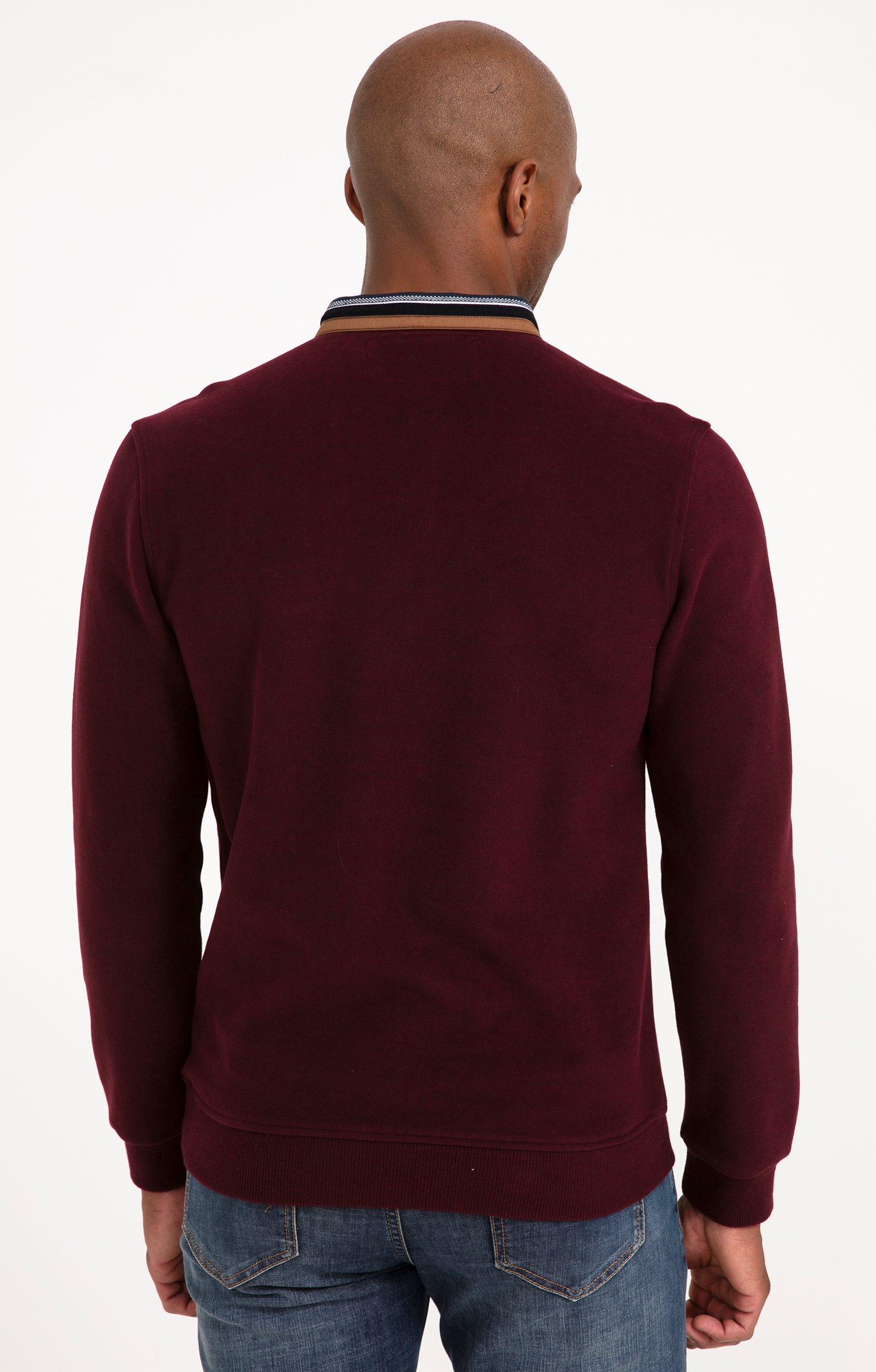 Tee-shirt manches longues Rib chic - PRUNE