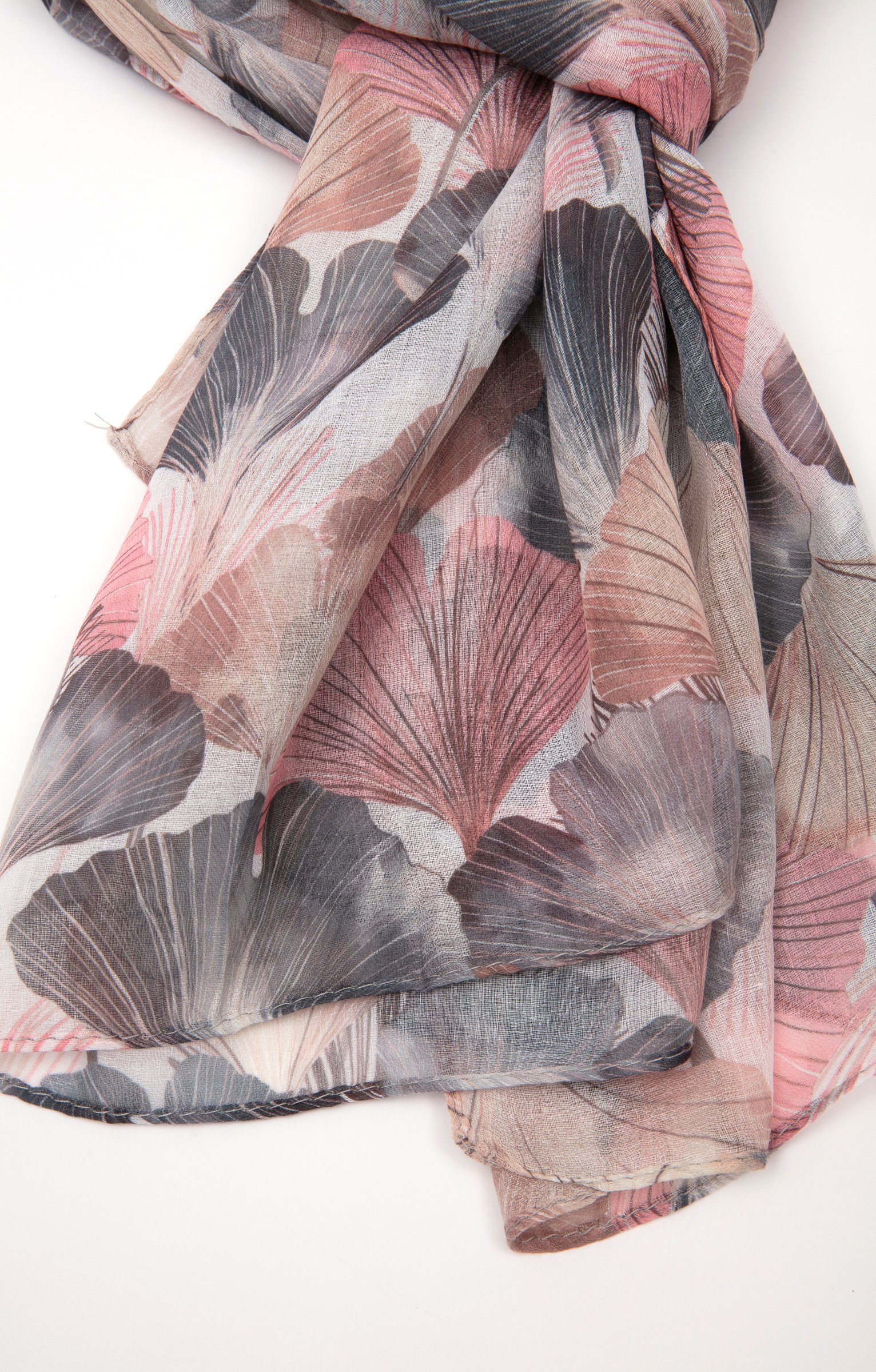 Grand voile léger imprimé - ROSE