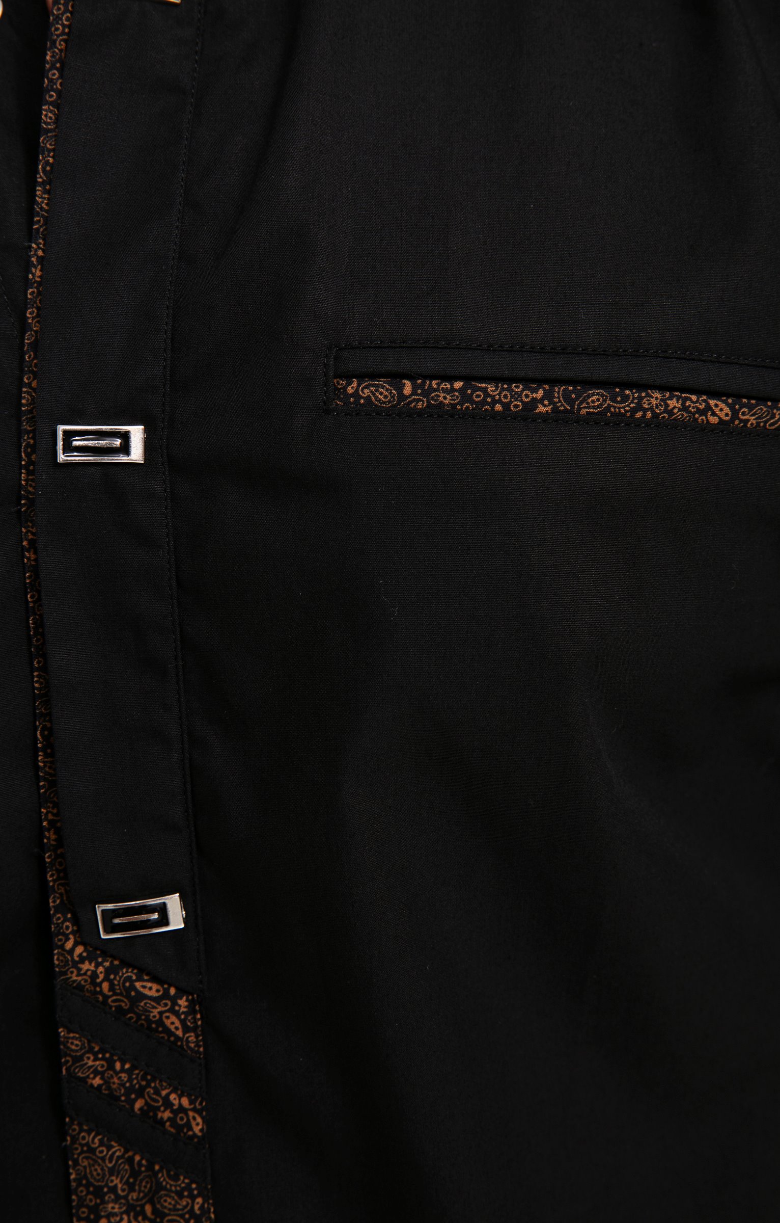 Chemise manches longues ROMANTICO - NOIR