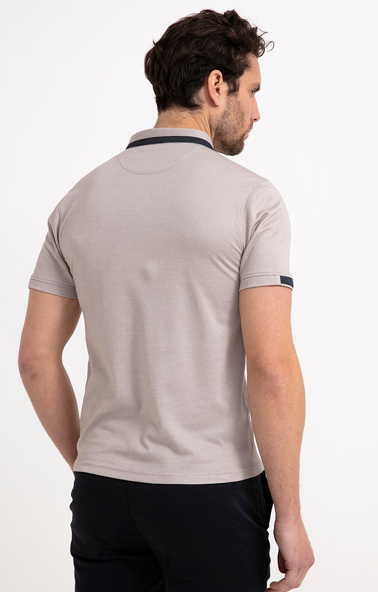 Polo manches courtes Léger - BEIGE