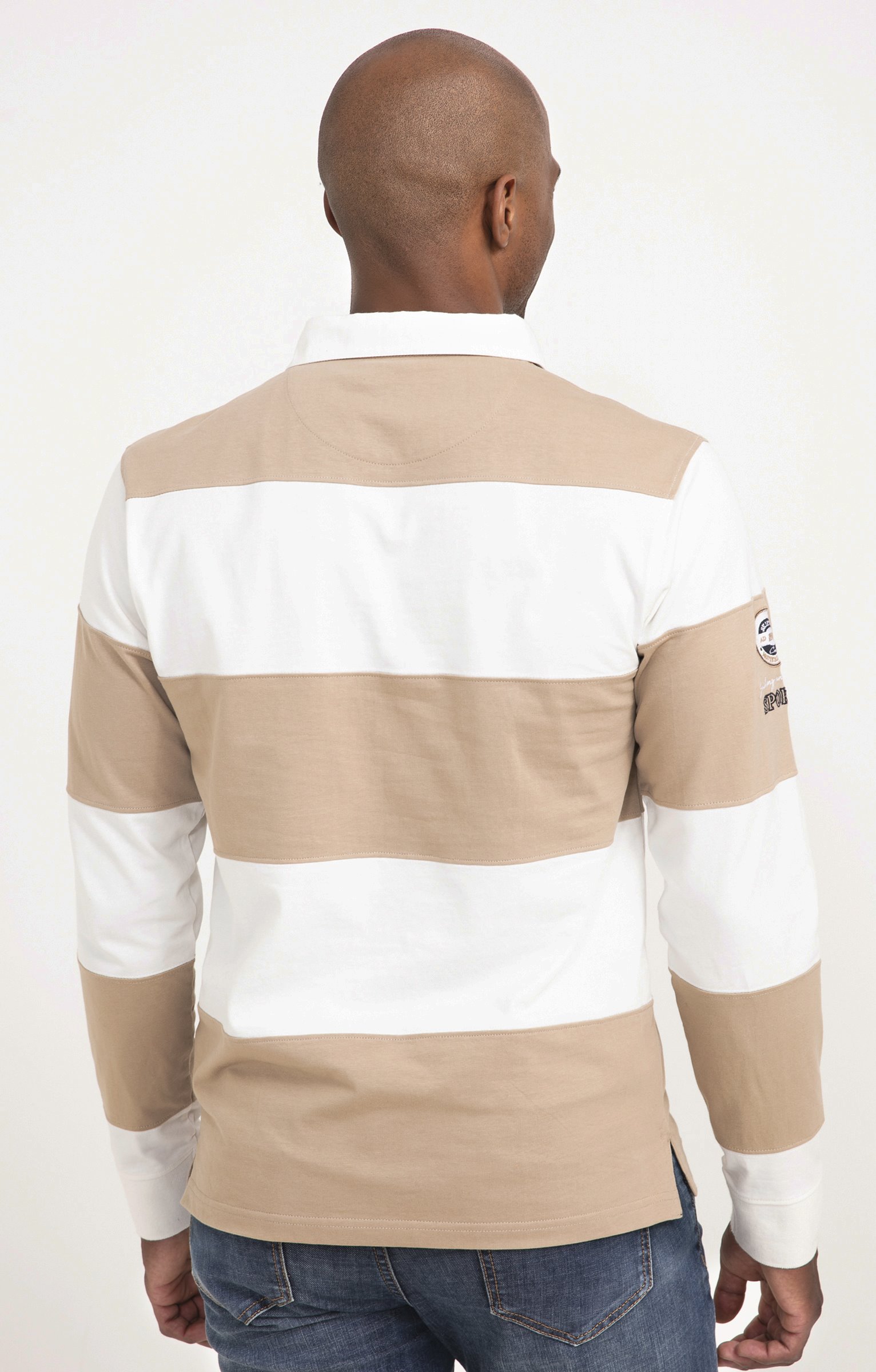 Polo manches longues School - BEIGE