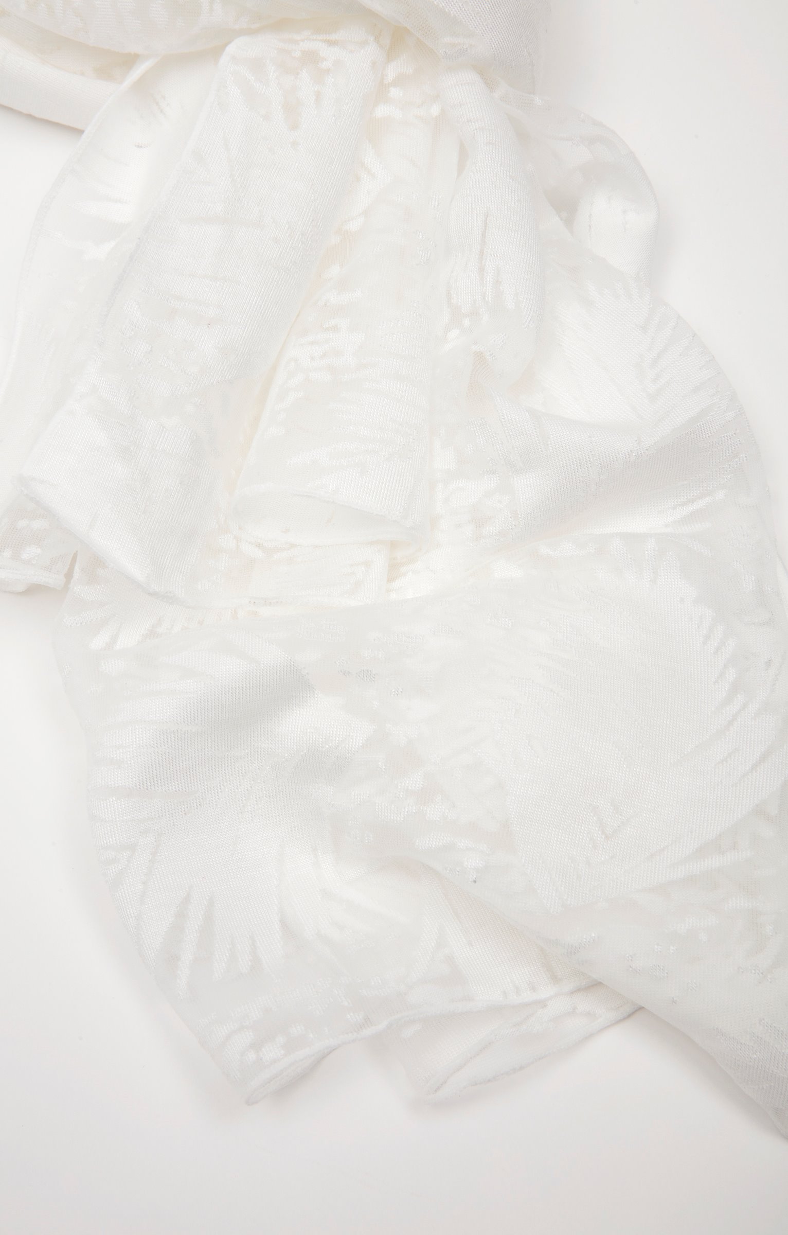 Grand foulard léger tissé - ÉCRU