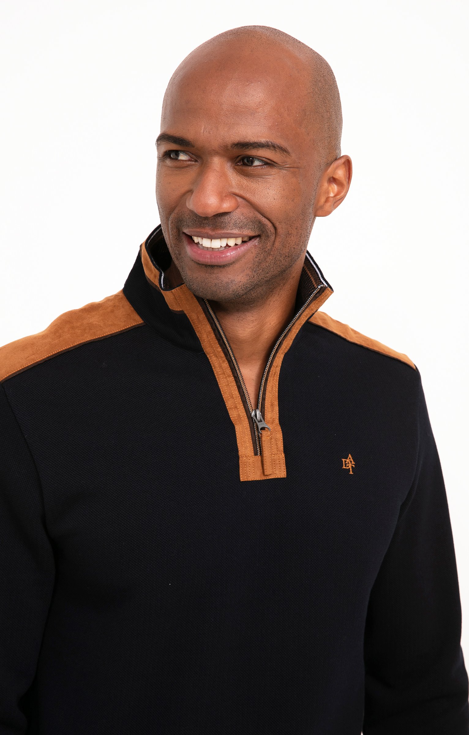 Polo col montant manches longues Ecru - MARINE