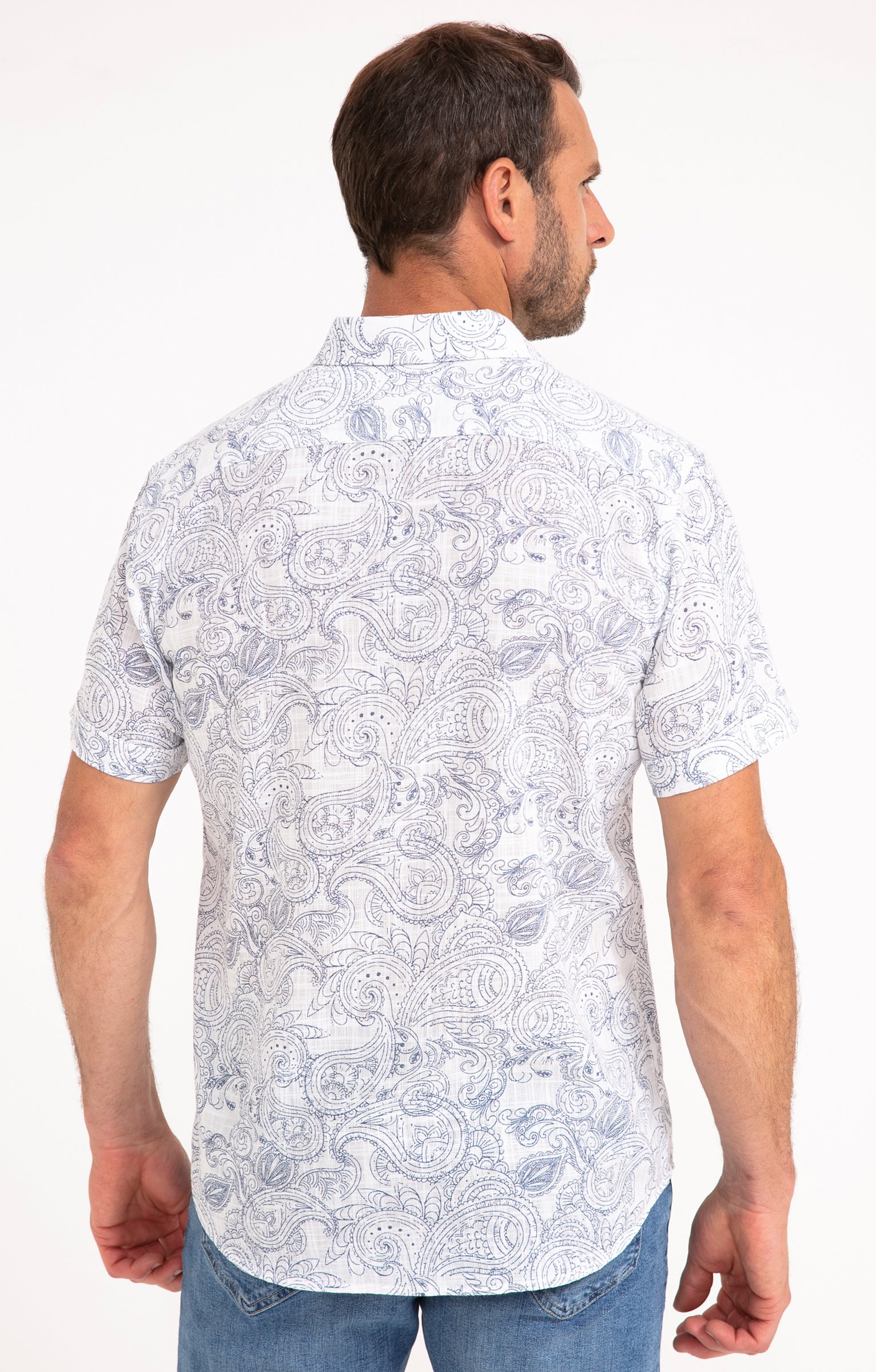 Chemise à manches courtes BADY - BLANC