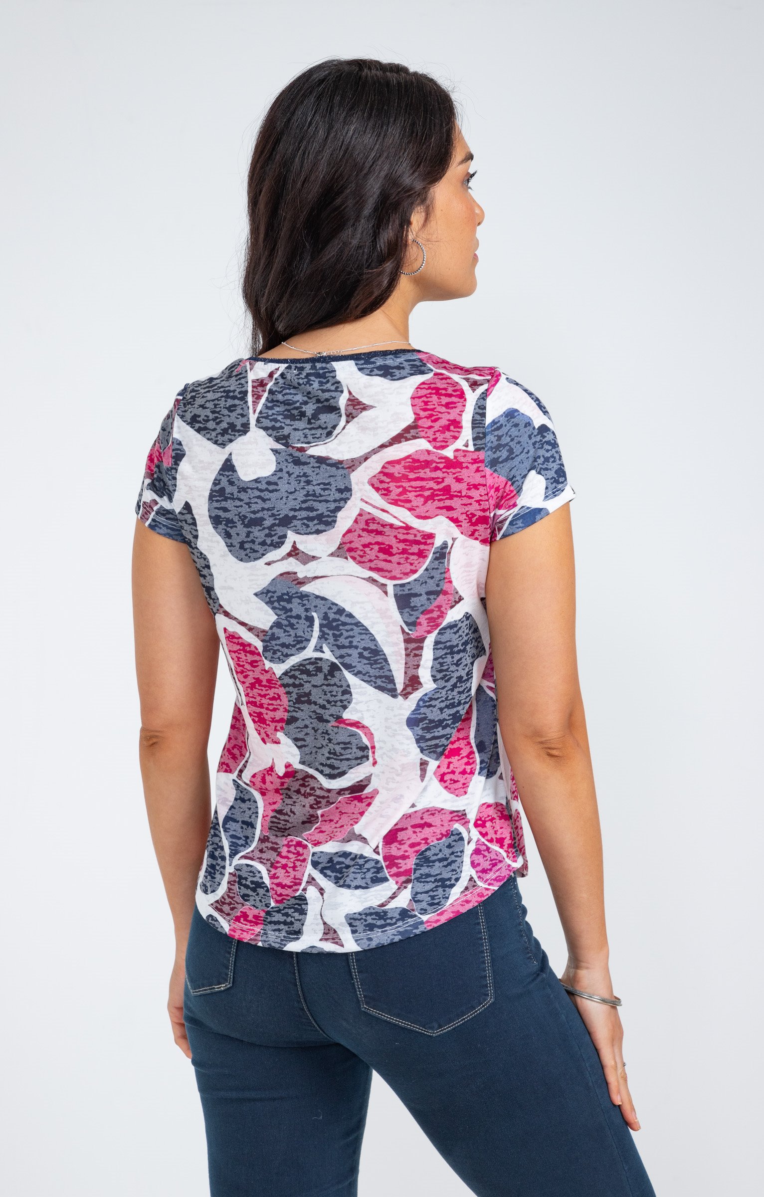 Tee-shirt manches courtes imprimé - ÉCRU