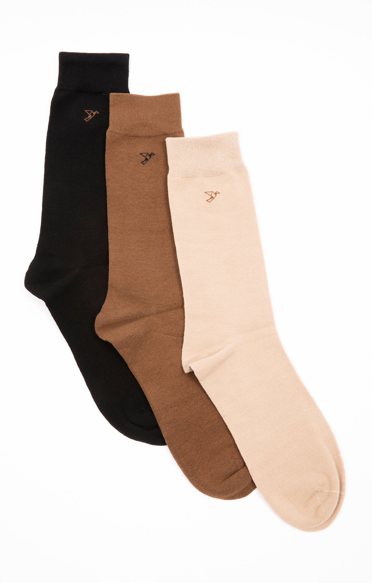 Lot de 3 paires de chaussettes BIRDS - MARRON