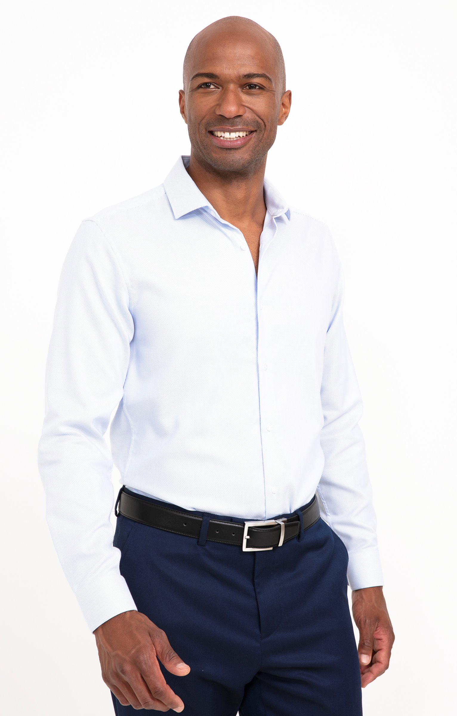 Chemise BIROPE coupe ajustée - BLEU CIEL