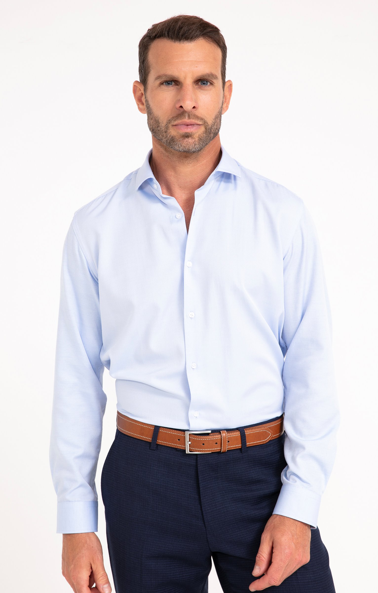 Chemise DIAGTRESSE coupe regular - BLEU CIEL