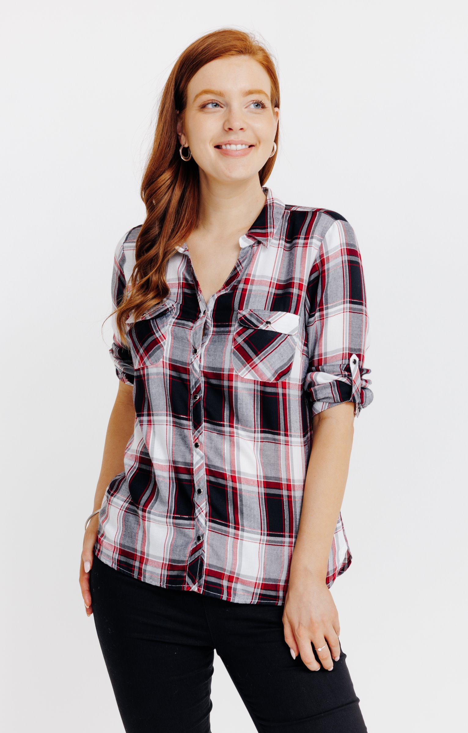 chemise à careraux  - NOIR