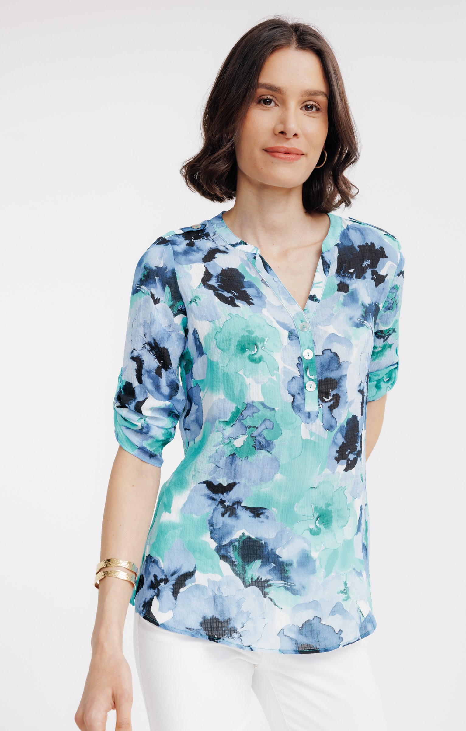 Tunique imprimée - VERT LAGON