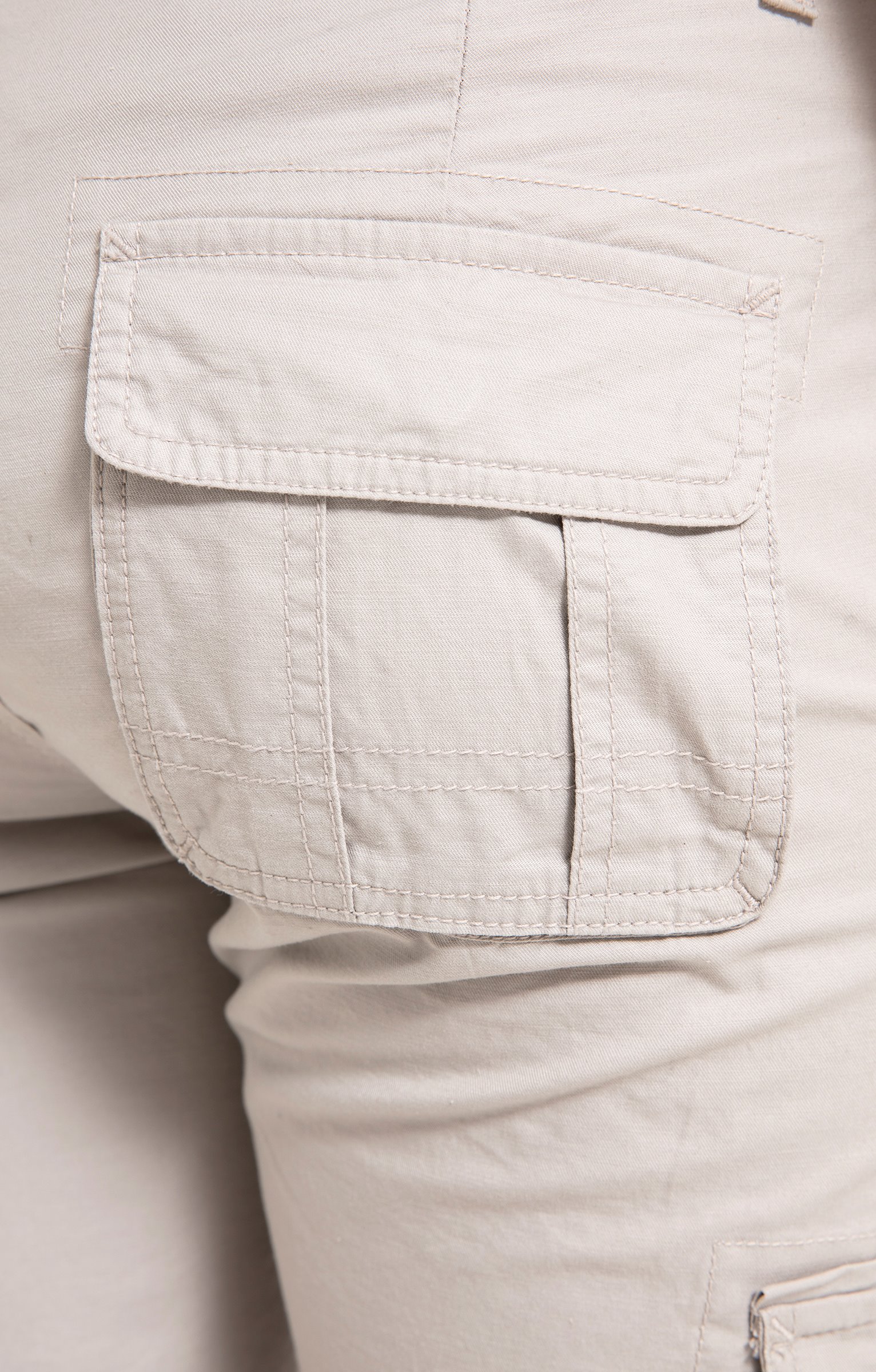 Bermuda Cargo avec ceinture - GRIS CLAIR