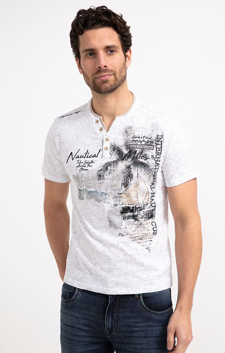 Tee-shirt manches courtes Boat - BLANC