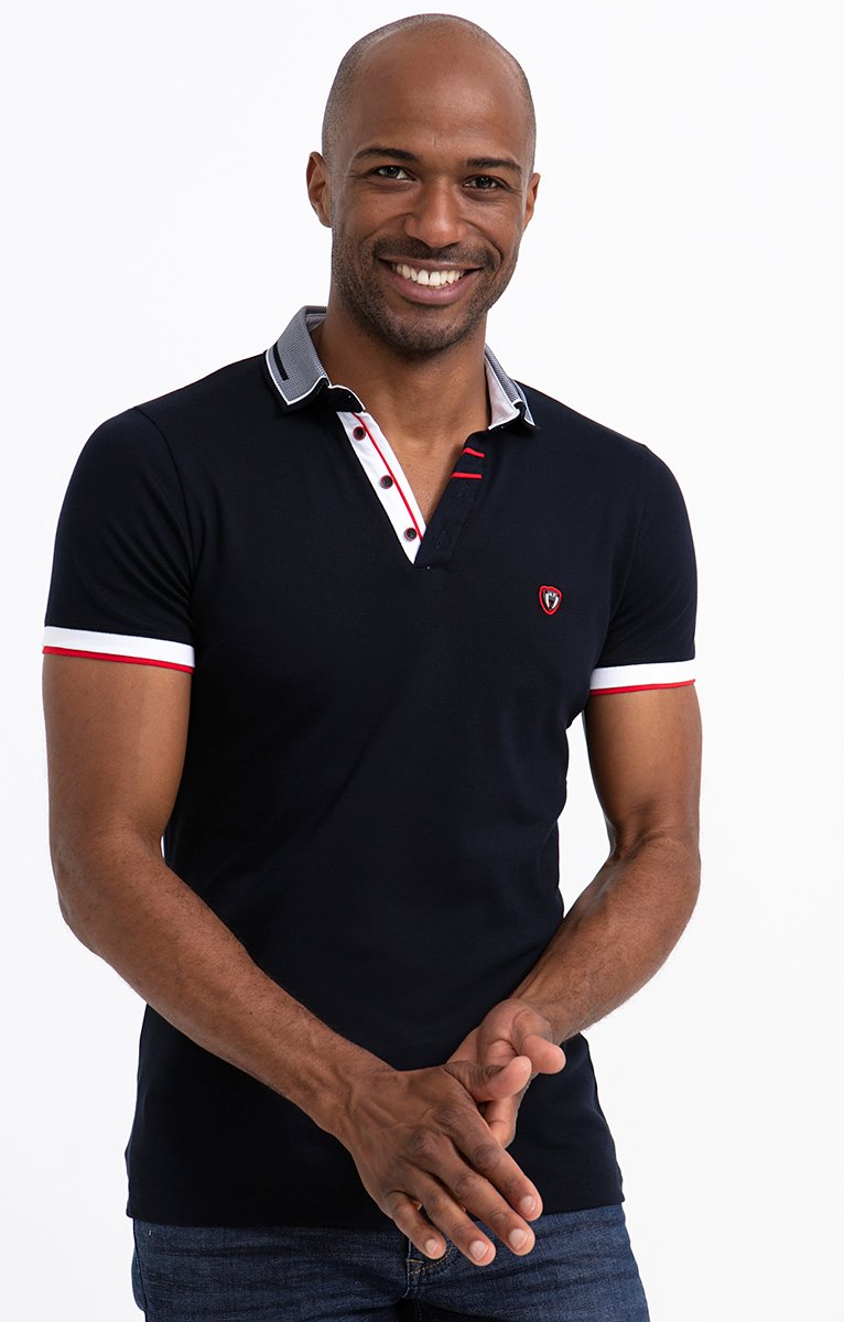 Polo manches courtes VP Marine - MARINE