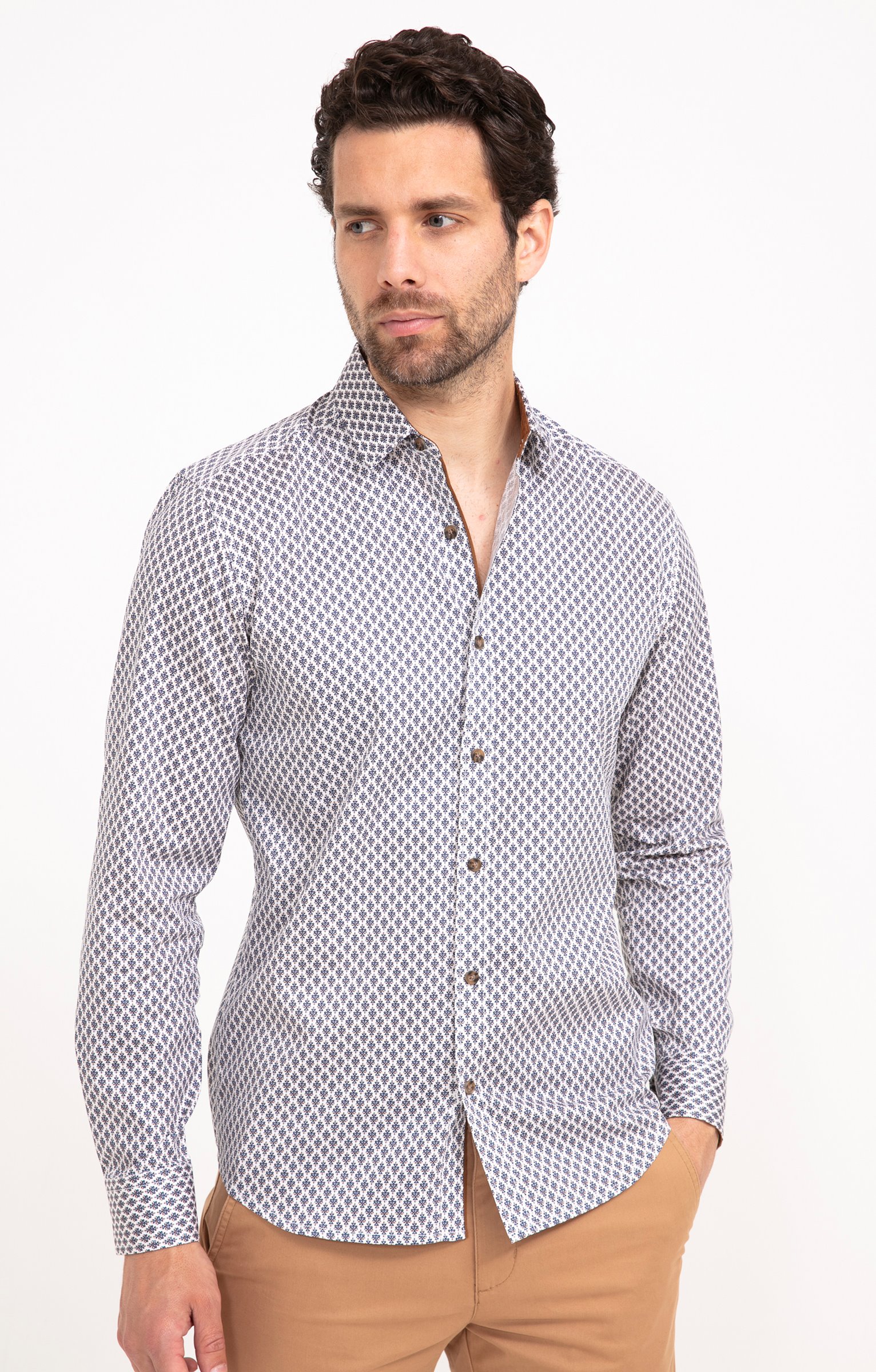 Chemise manches longues BILBA - BLANC