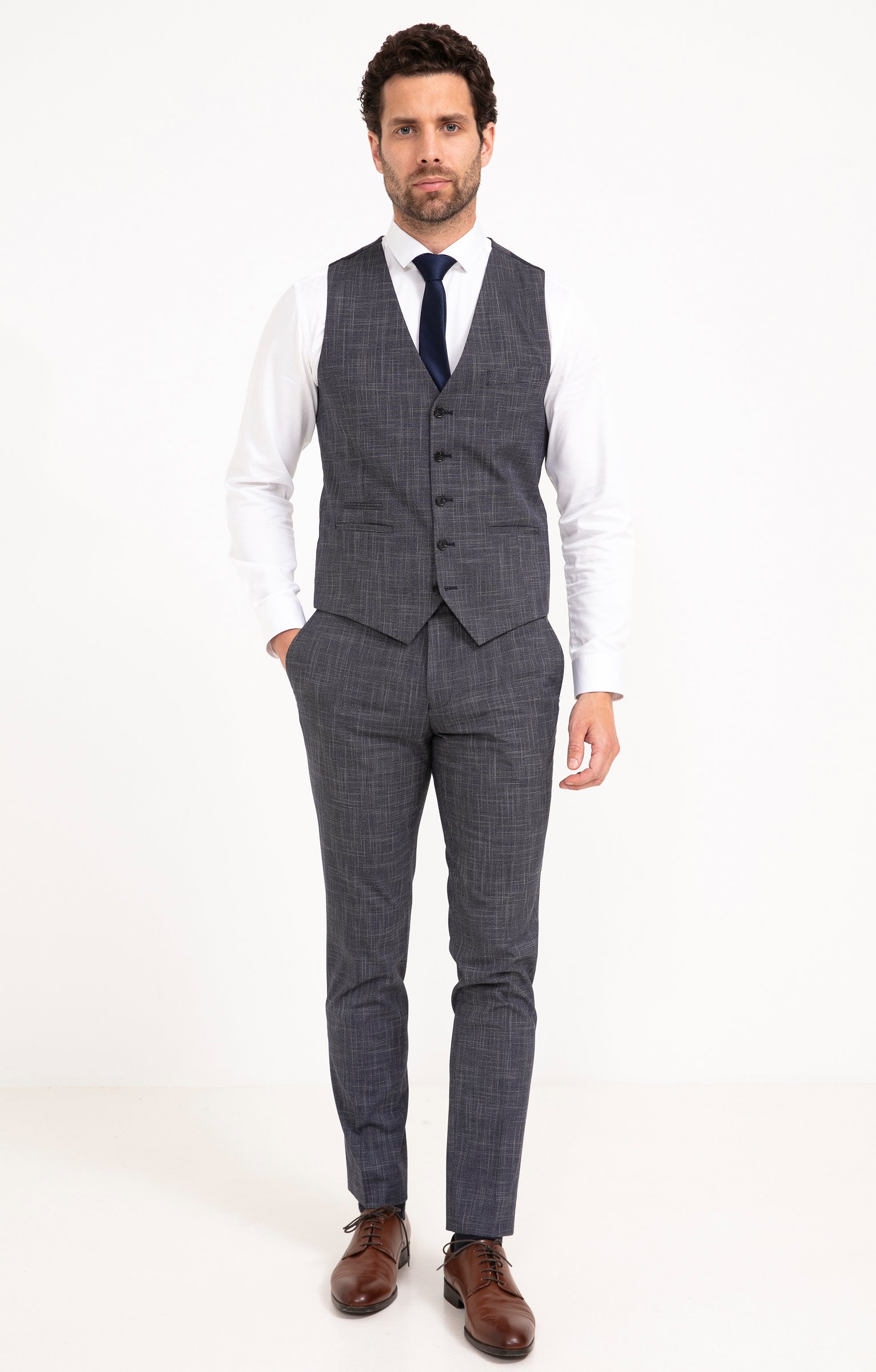 Gilet de costume Sfocato - MARINE