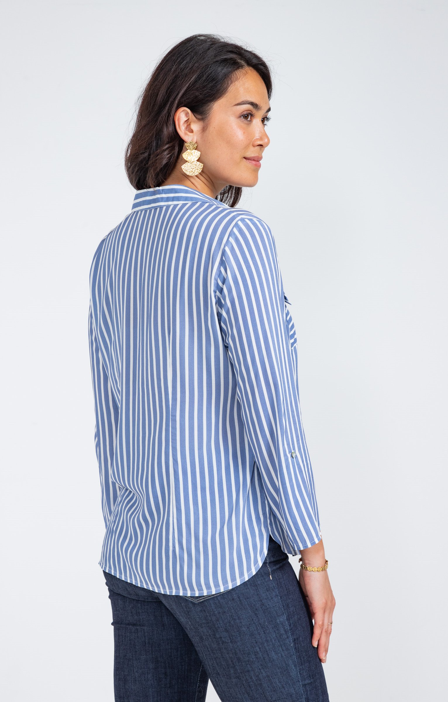 Chemise rayée - ÉCRU