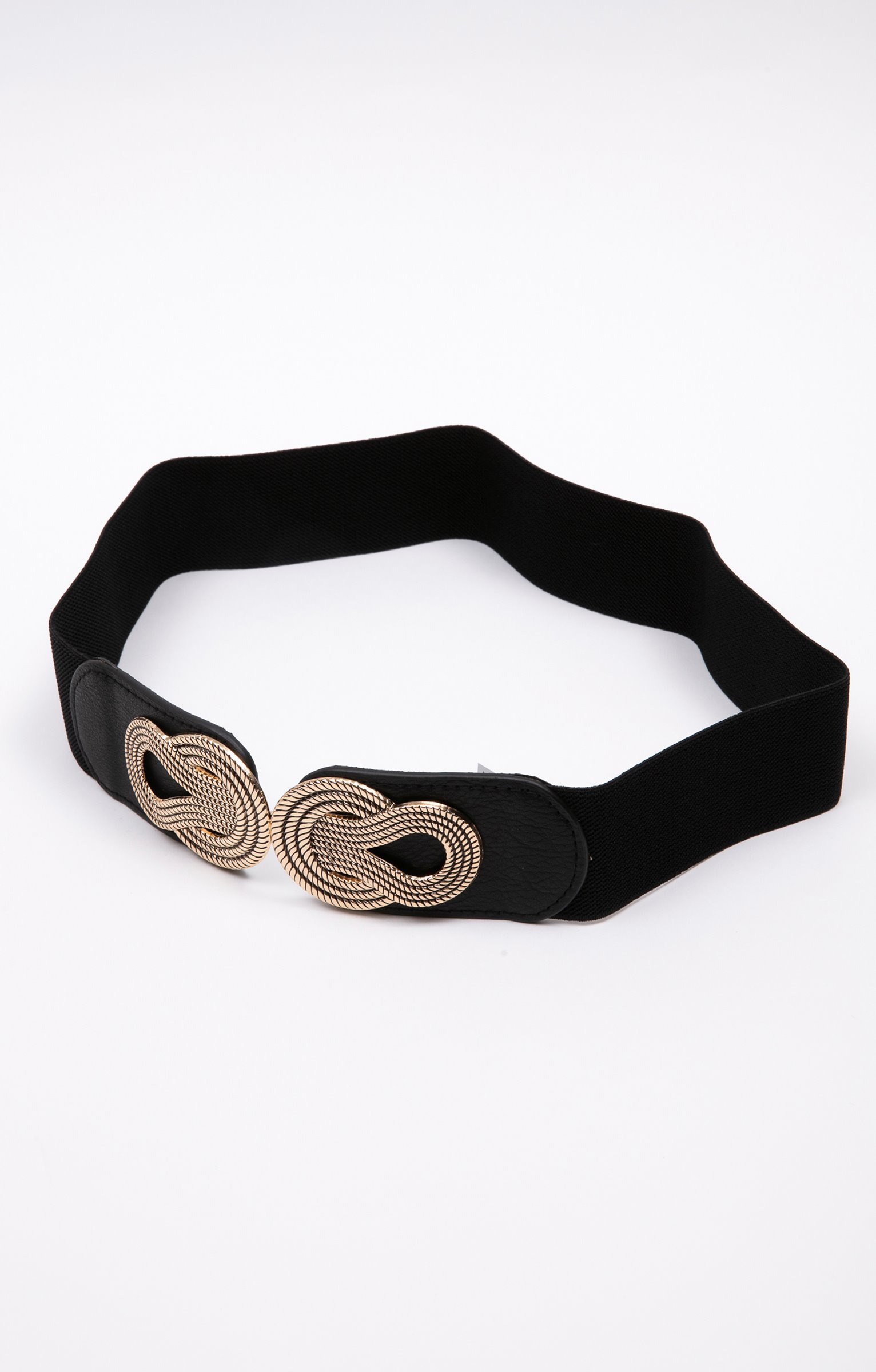 Ceinture élastiquée fine - NOIR