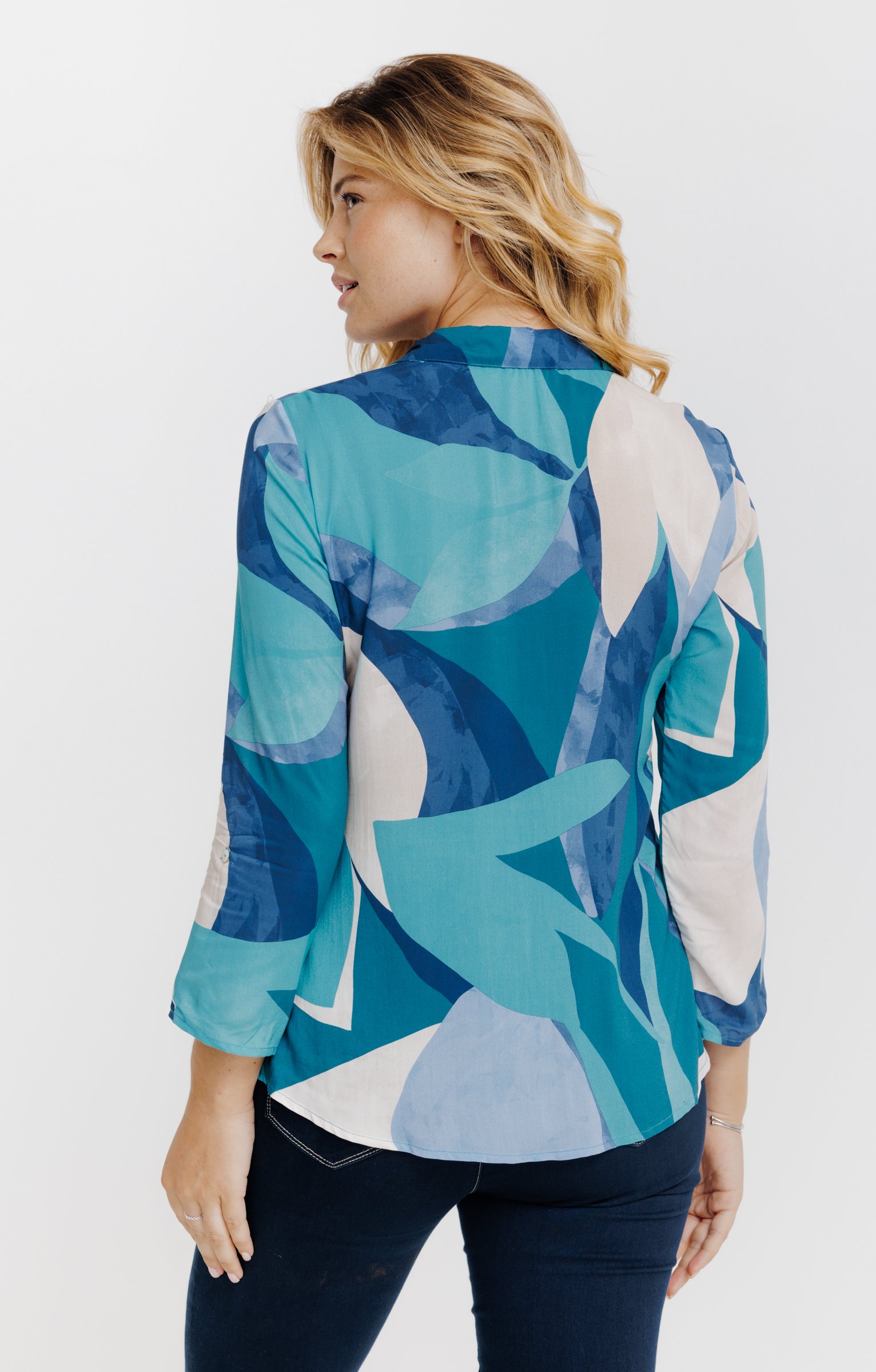 Tunique imprimée en viscose  - VERT