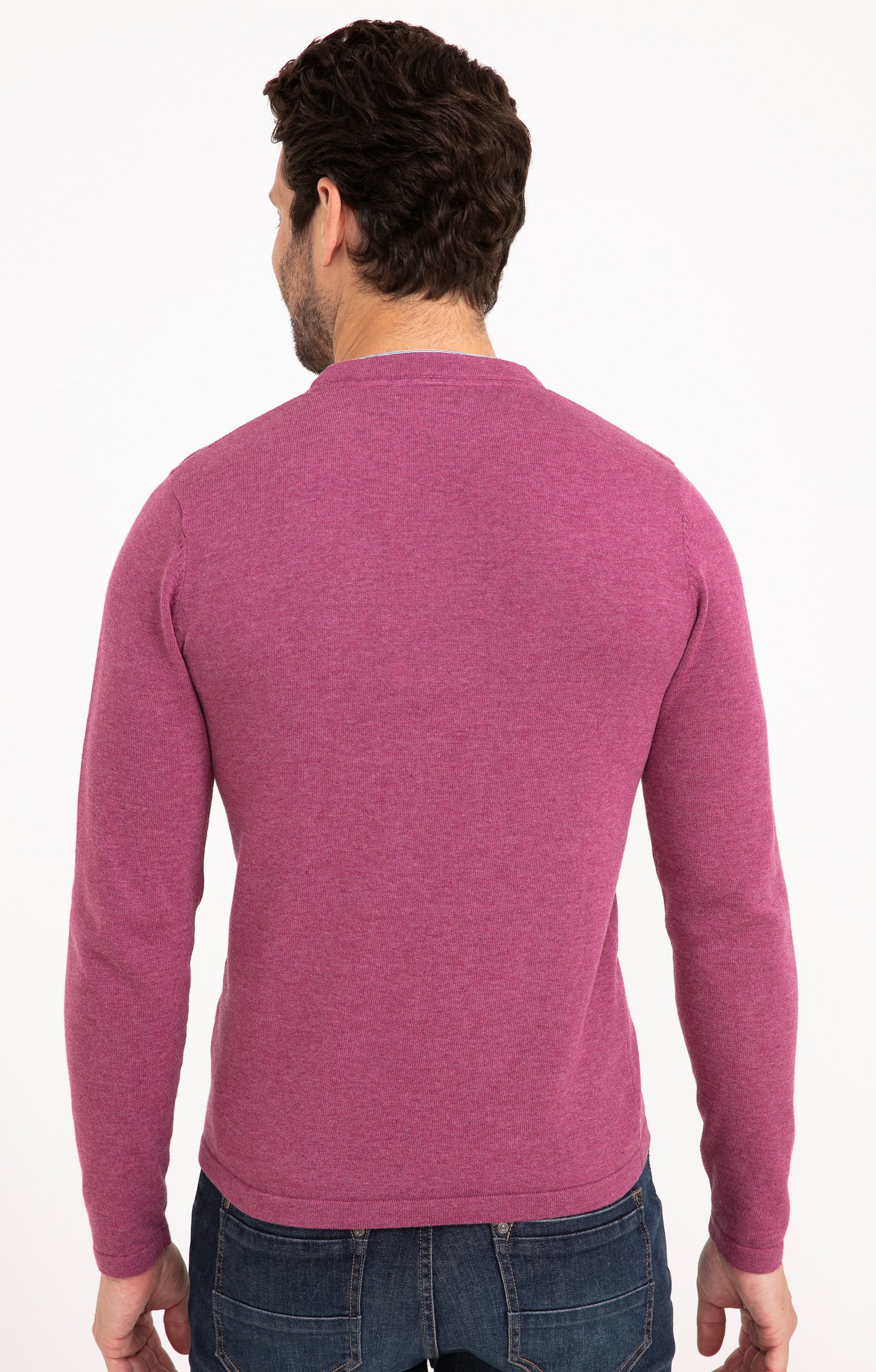 Pull uni col tunisien - ROSE