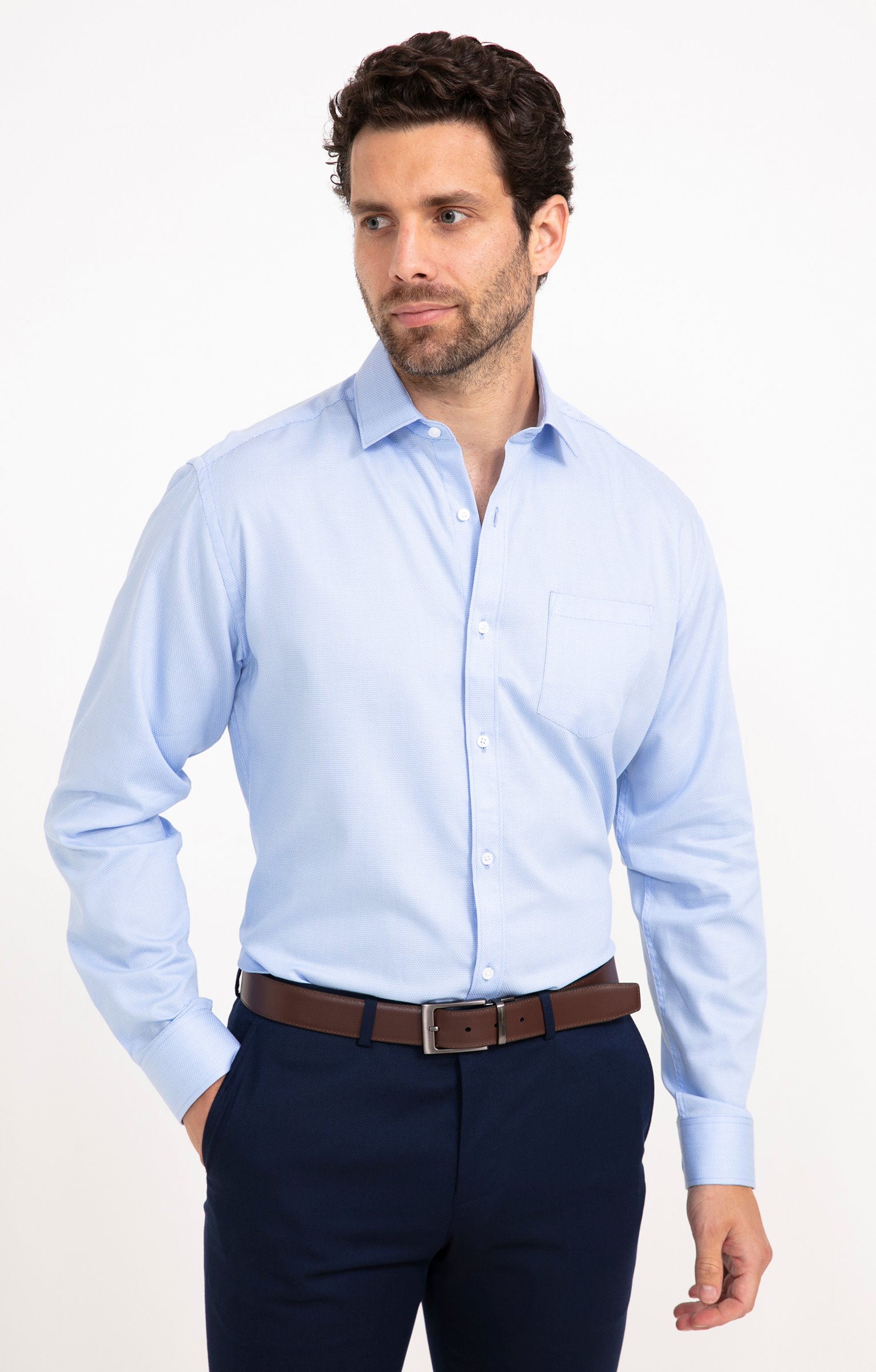 Chemise BLUERECT coupe confort - BLEU CIEL