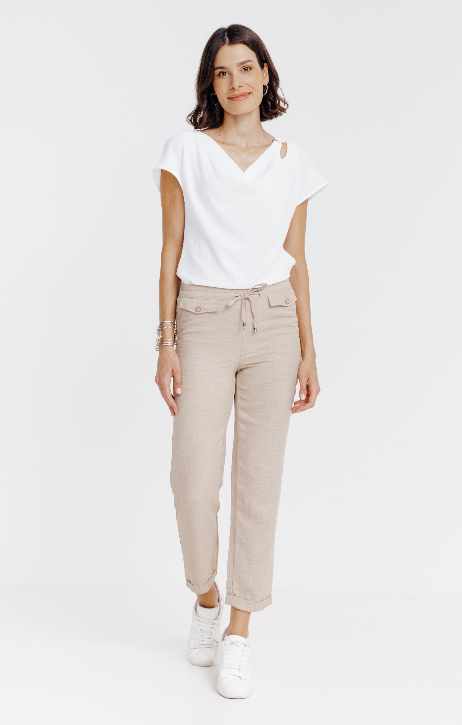 Pantalon fluide - BEIGE