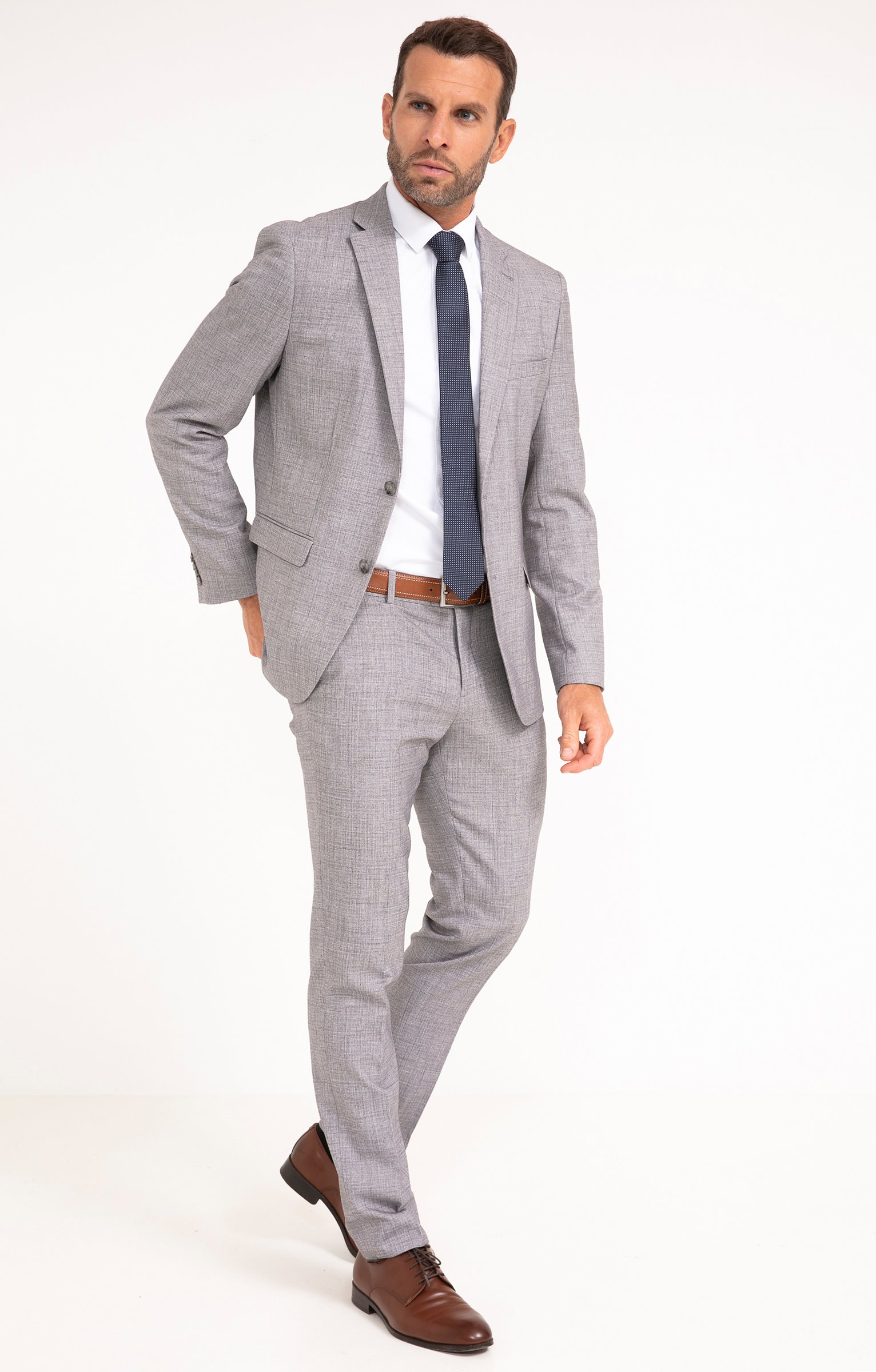 Pantalon de costume Granito - GRIS CLAIR