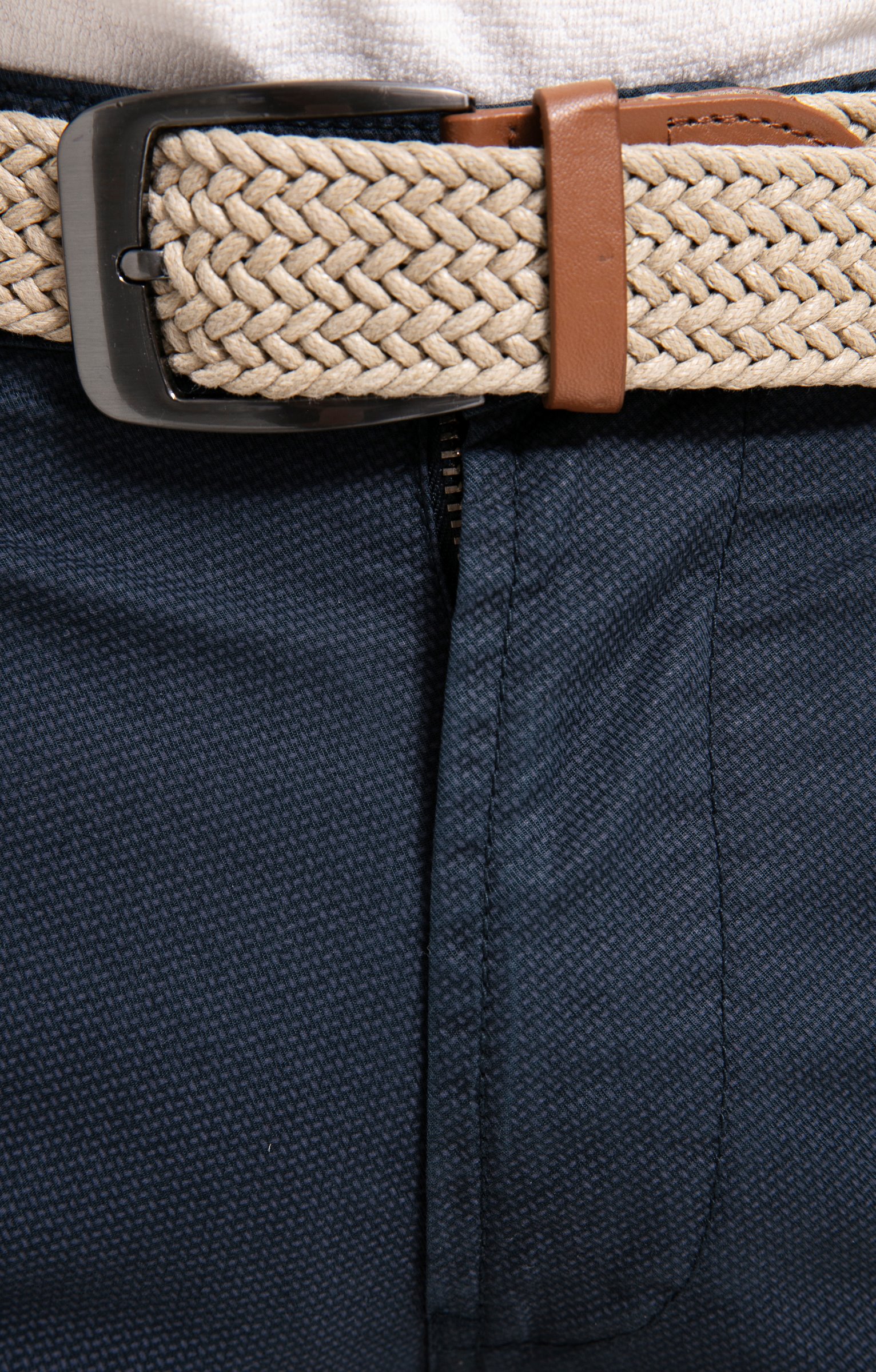 Bermuda Print Cargo avec ceinture - MARINE