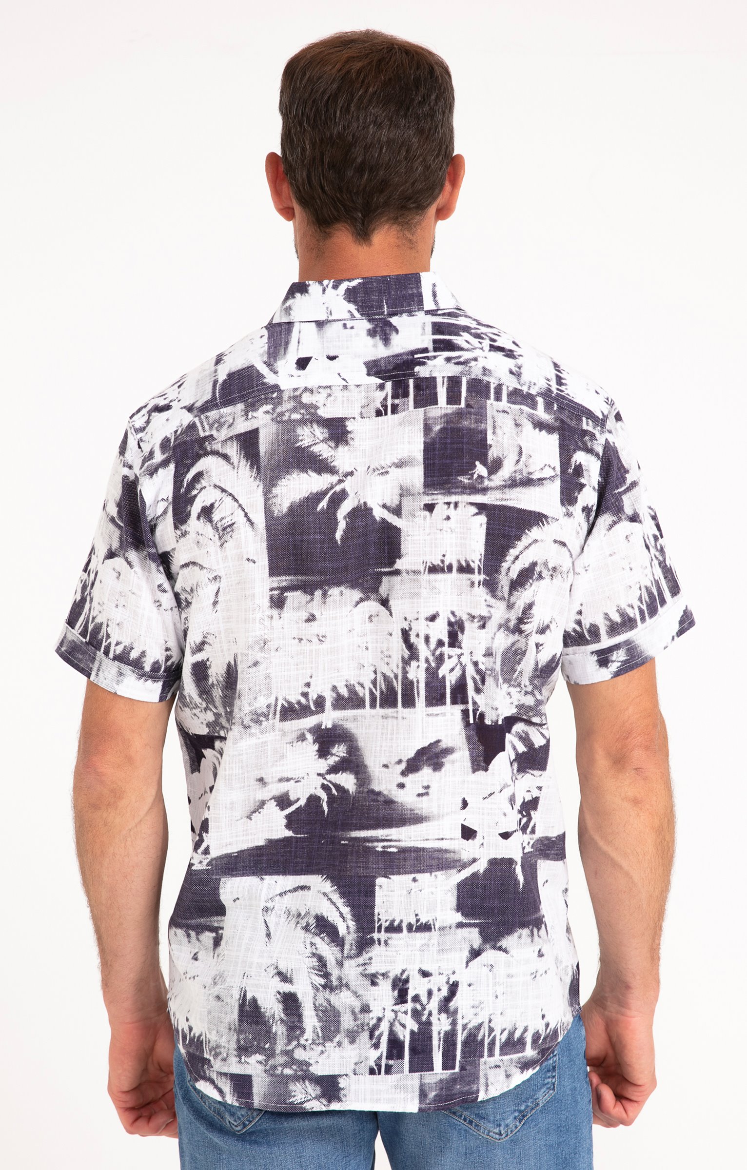 Chemise manches courtes PALMITO - NOIR