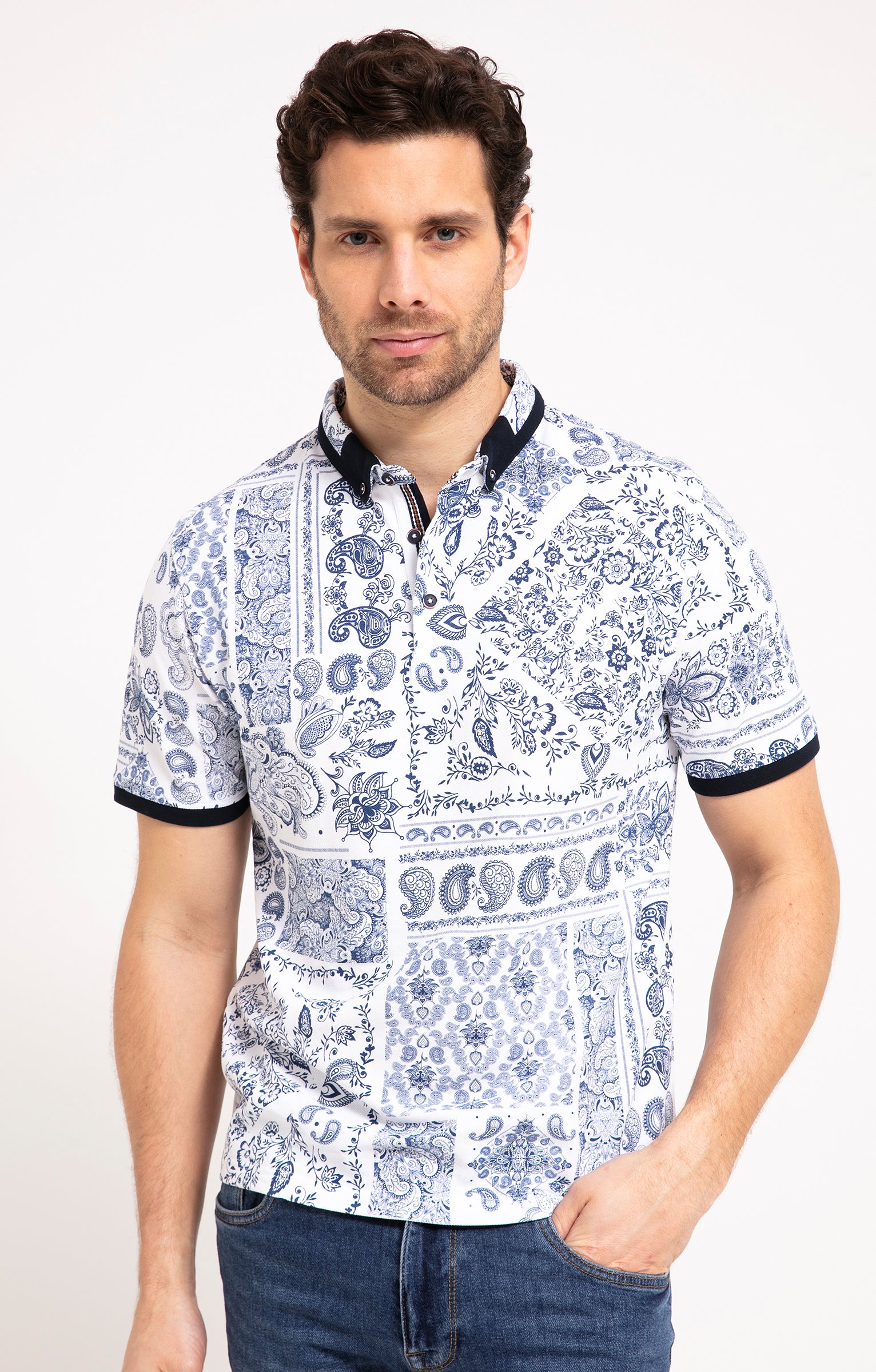 Polo manches courtes Spain - BLANC