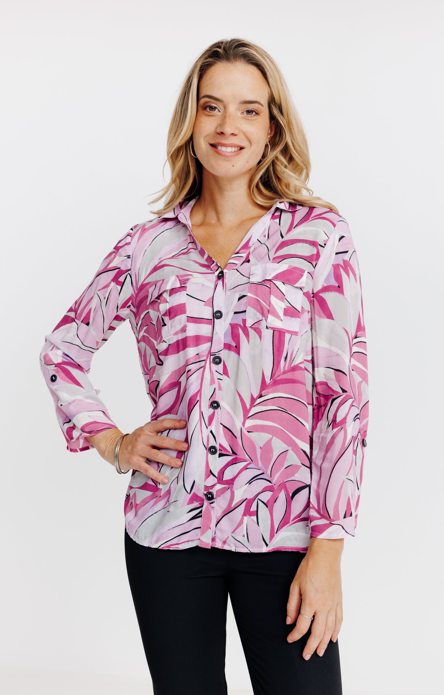 Chemise imprimée - ÉCRU