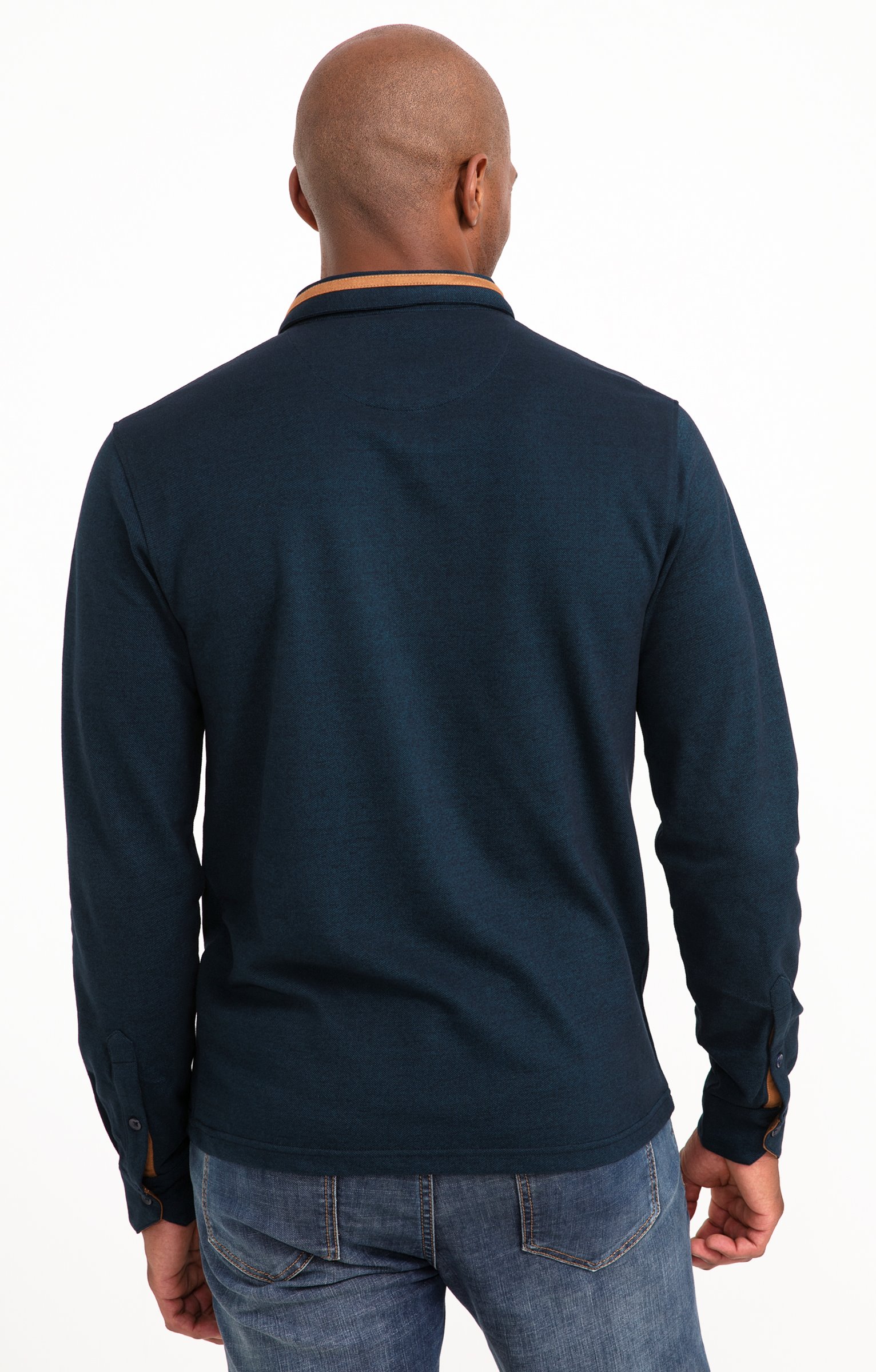 Polo manches longues PK Shiny - PÉTROLE