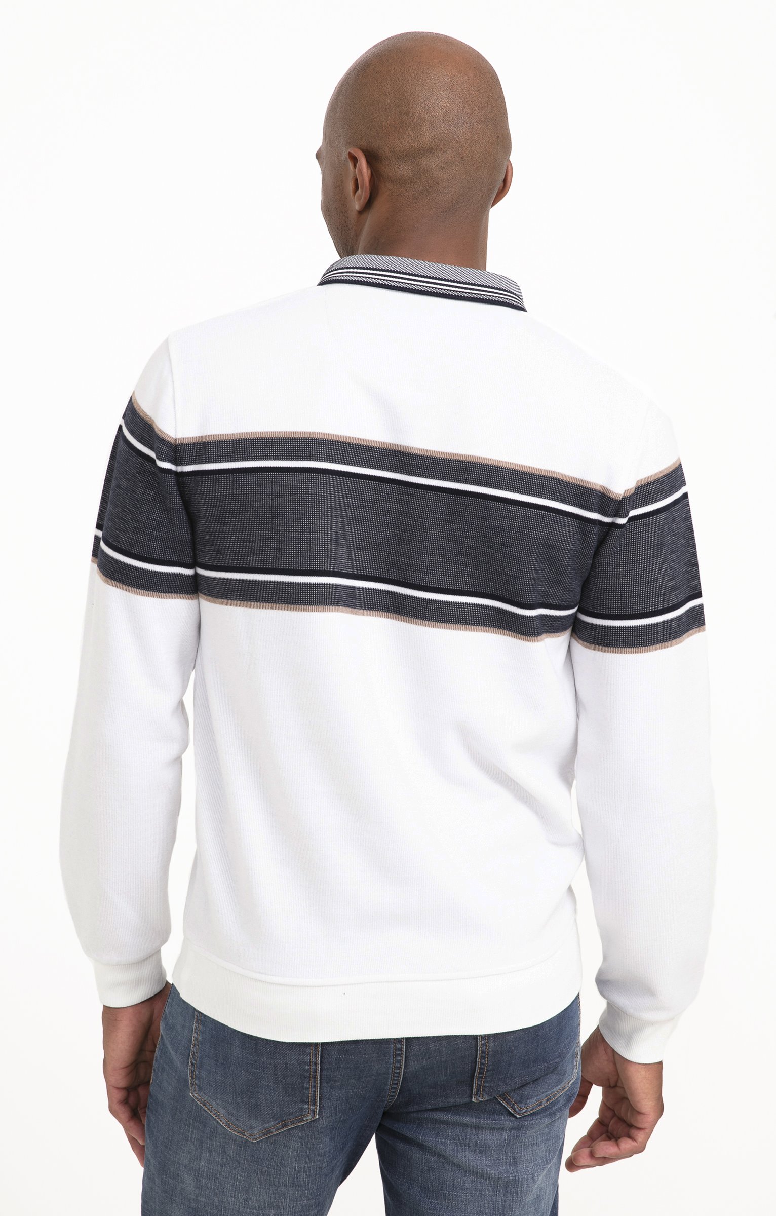 Polo manches longues Young - BLANC