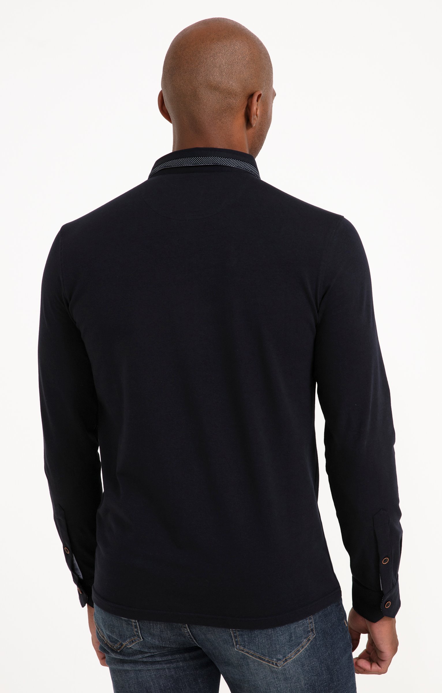 Polo manches longues Sued Barca - MARINE