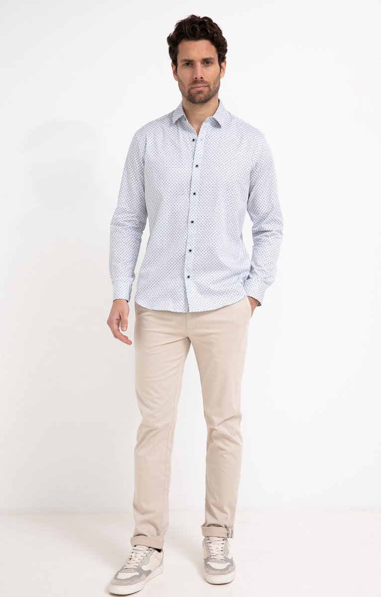 Pantalon chino coupe élatiquée - ÉCRU