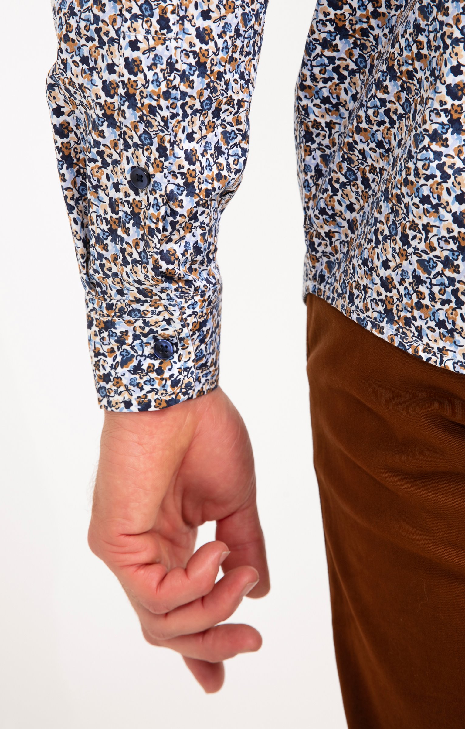 Chemise manches longues BERTHIE - BLANC