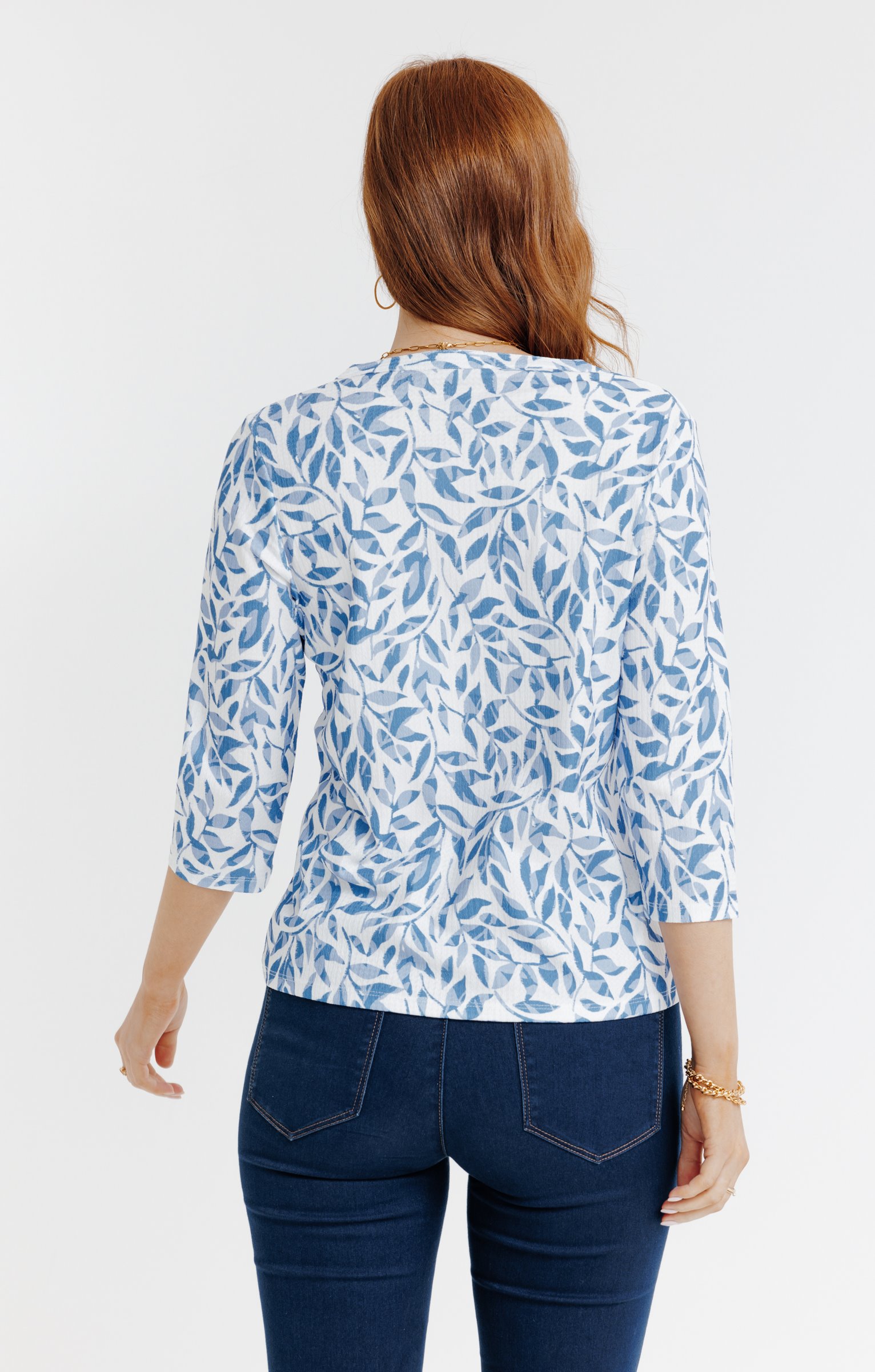 Tee-shirt col mao - ÉCRU