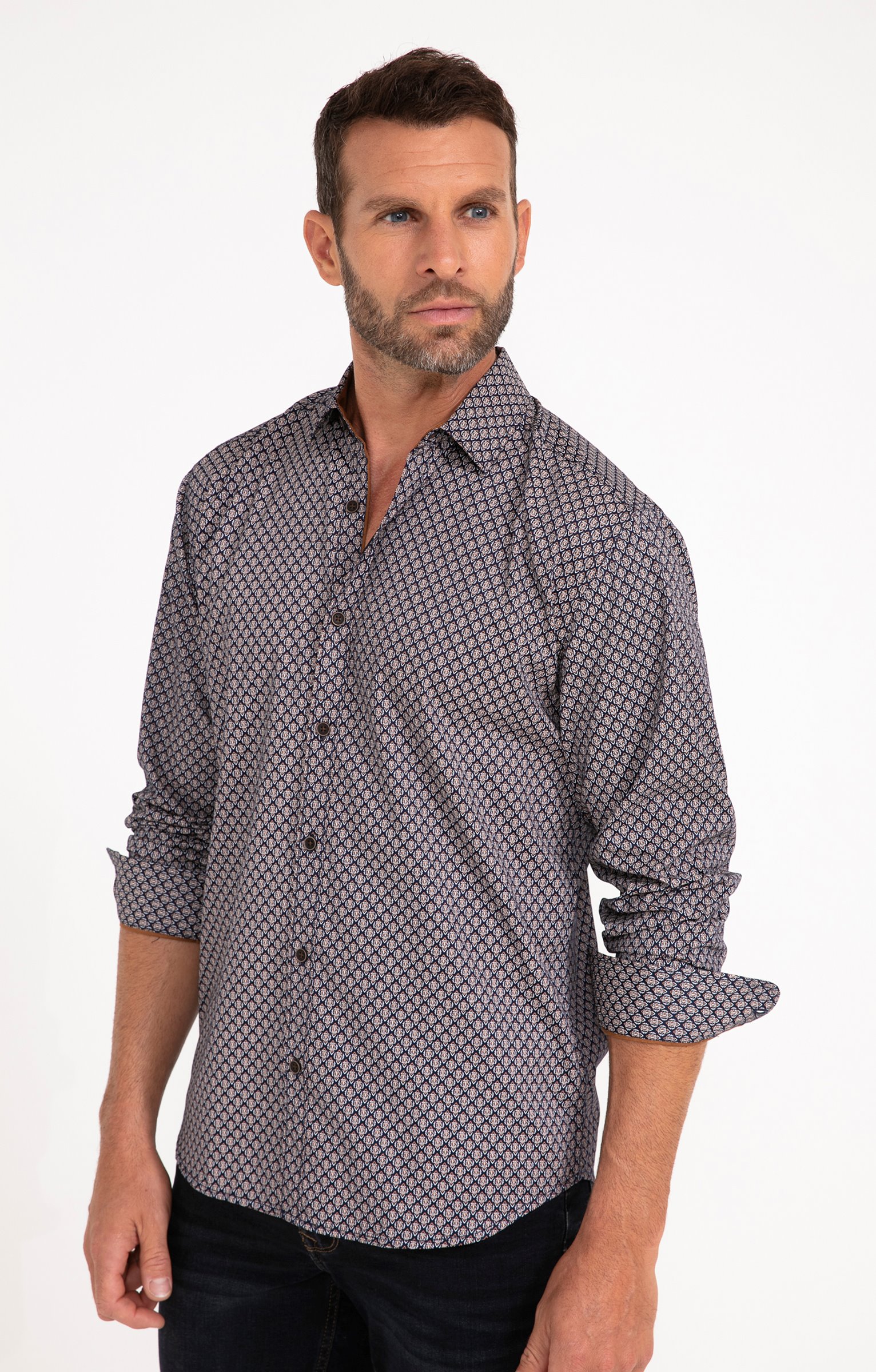 Chemise manches longues BARCA - MARINE